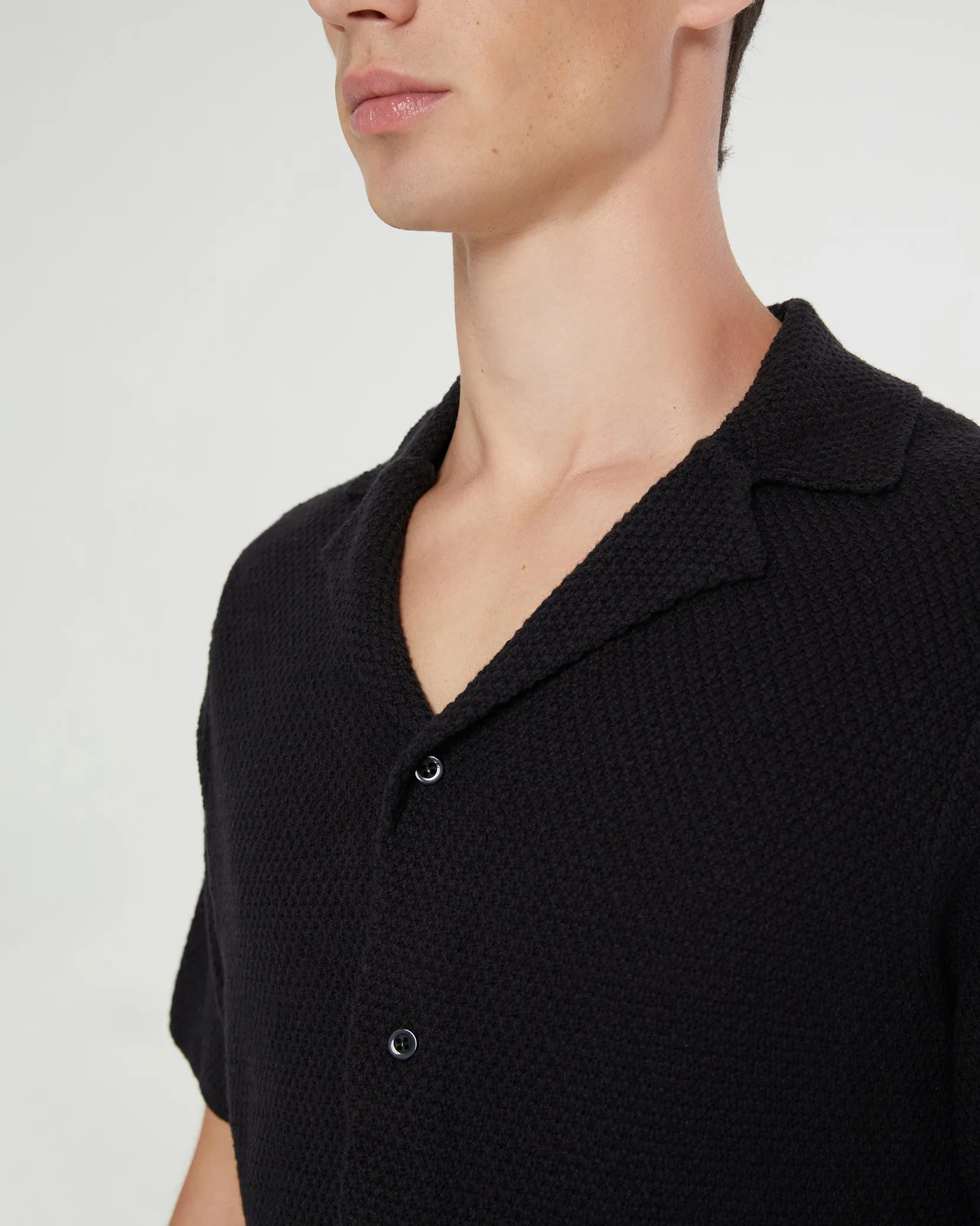 Cotton Textured Camp Shirt sold by Onia product image thumbnail 4