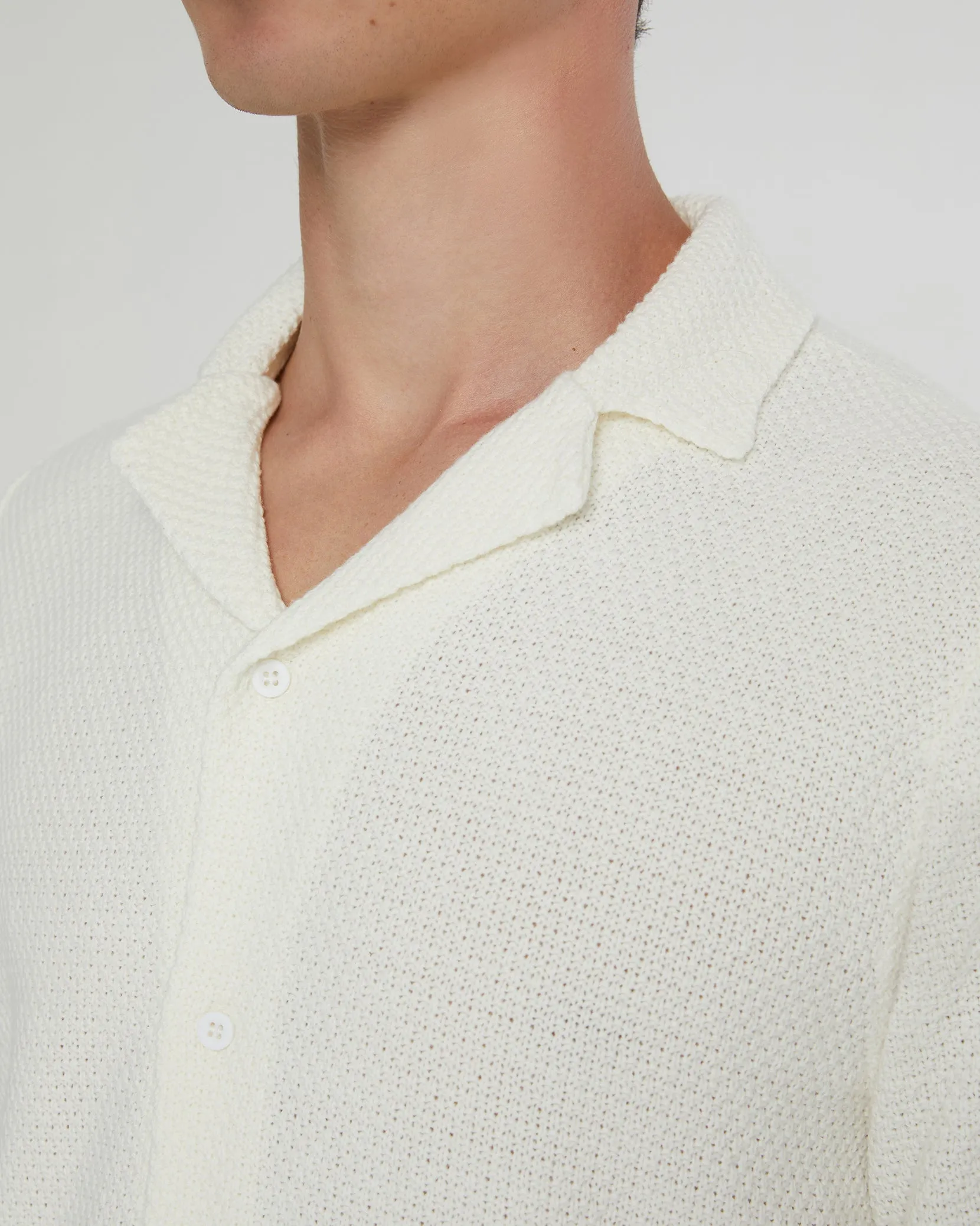 Cotton Textured Camp Shirt sold by Onia product image thumbnail 4