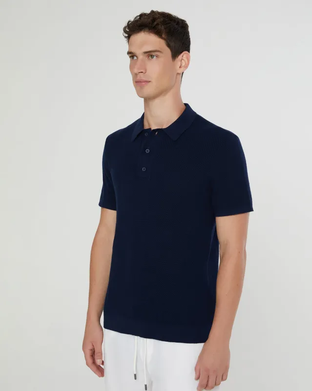 Cotton Textured Knit Polo sold by Onia