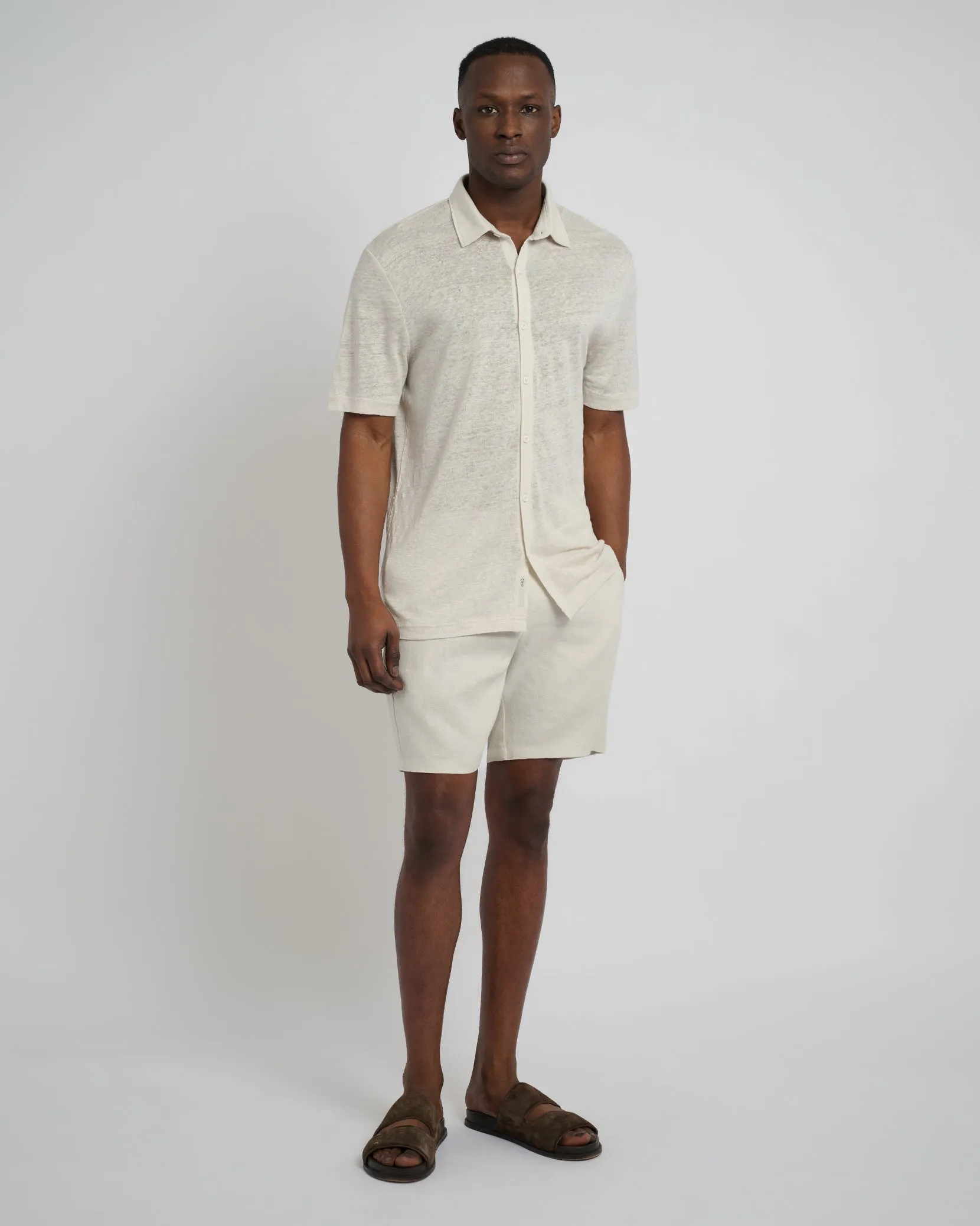 Linen Fixed-Waist Short sold by Onia product image thumbnail 3