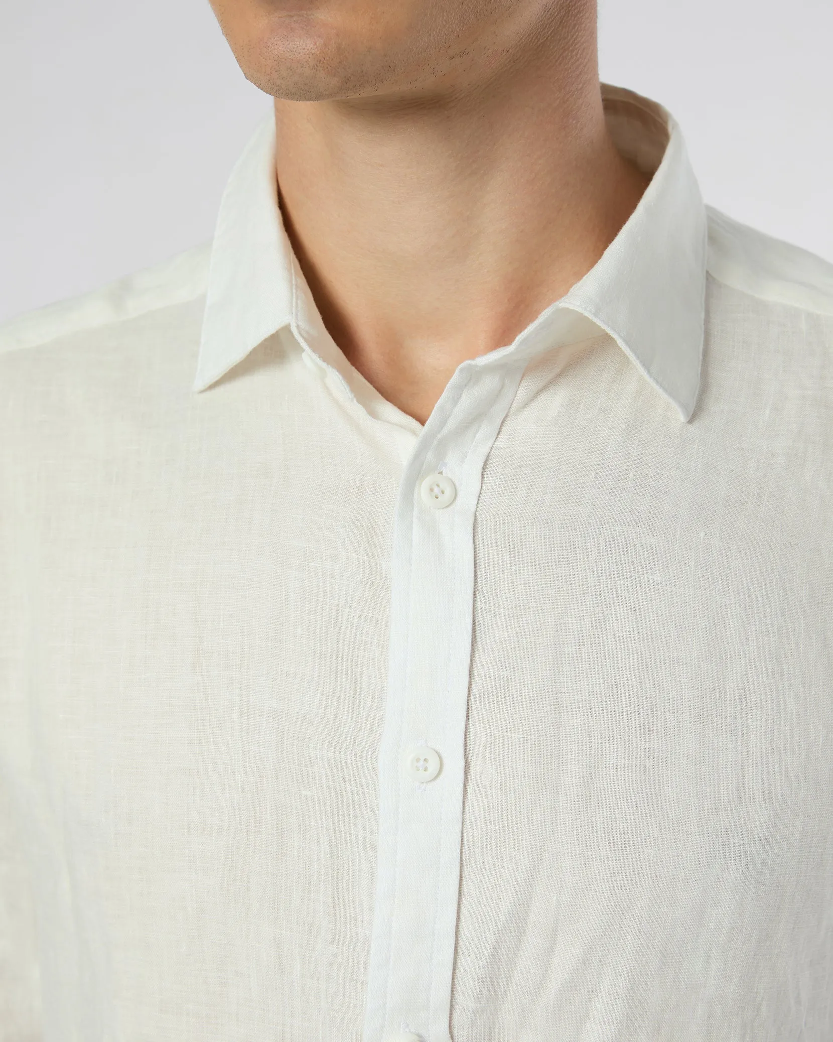 Linen Slim Fit Shirt sold by Onia product image thumbnail 5