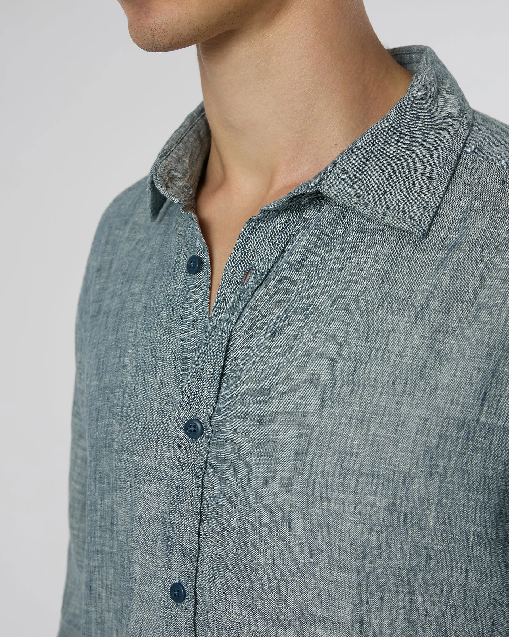 Linen Slim Fit Shirt sold by Onia product image thumbnail 4