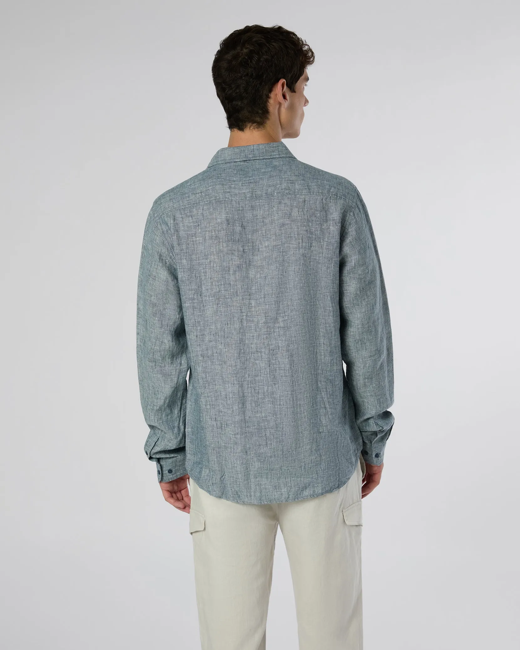 Linen Slim Fit Shirt sold by Onia product image thumbnail 5