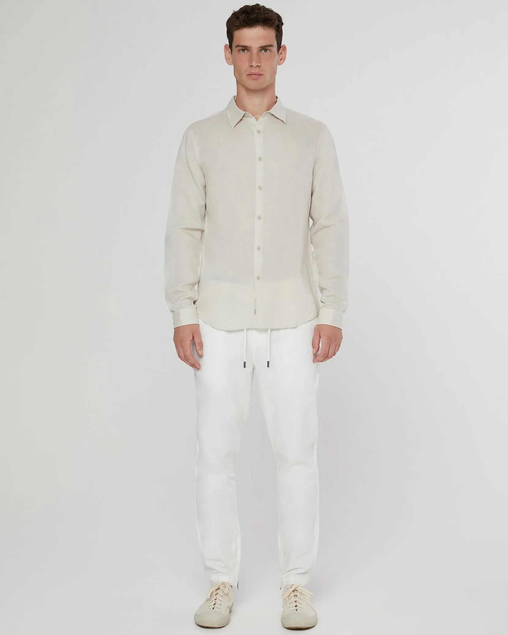 Air Linen Long Sleeve Shirt sold by Onia product image thumbnail 3