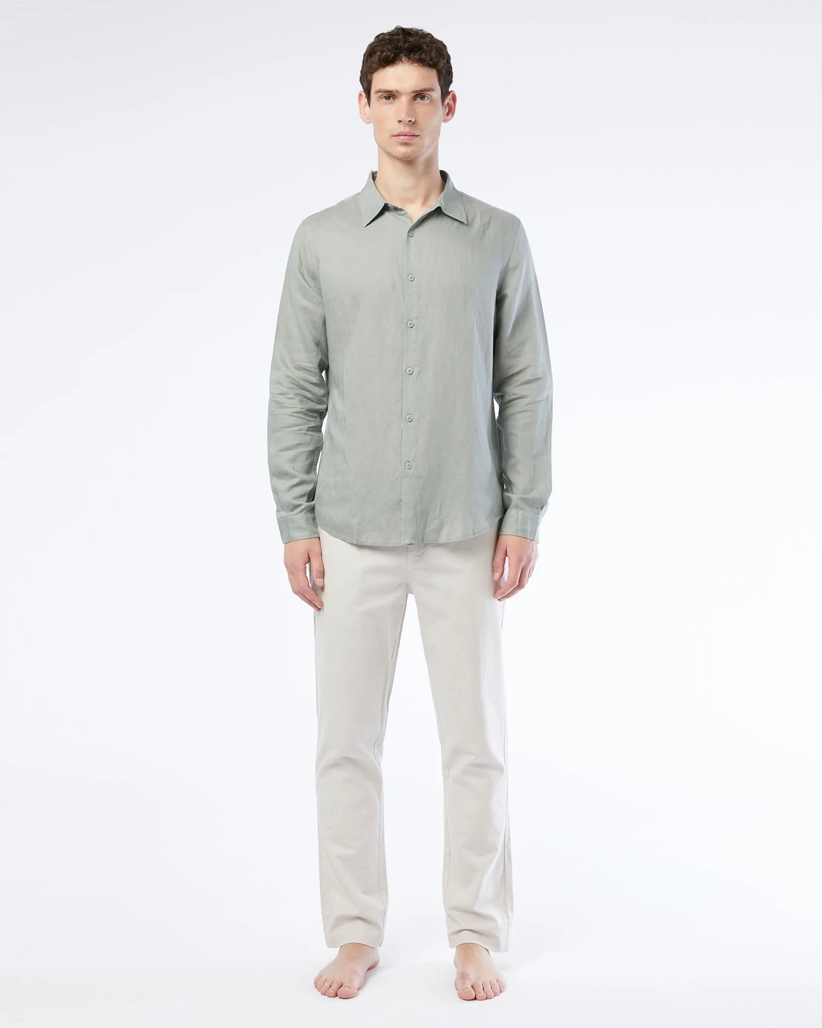 Air Linen Long Sleeve Shirt sold by Onia product image thumbnail 3