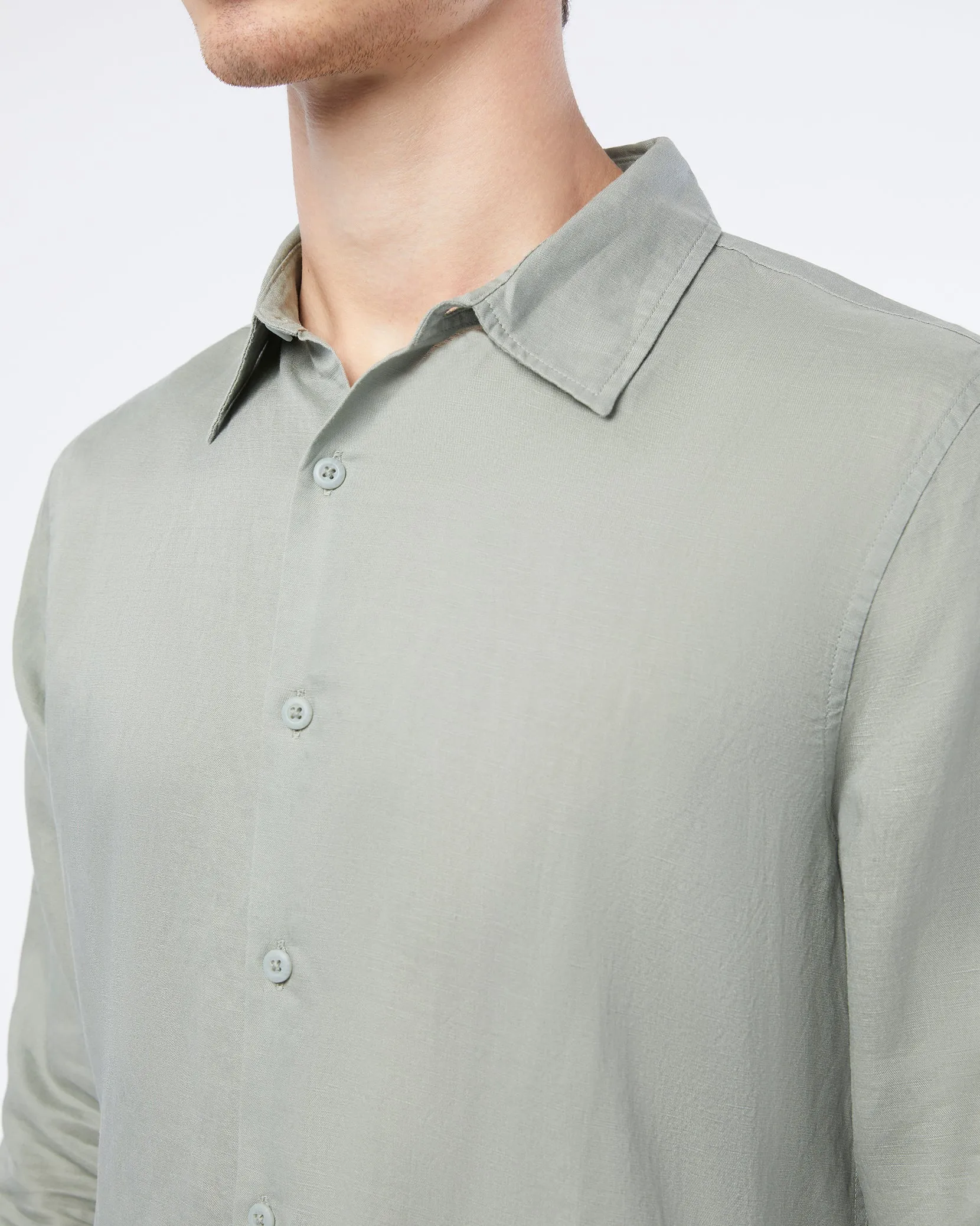 Air Linen Long Sleeve Shirt sold by Onia product image thumbnail 4