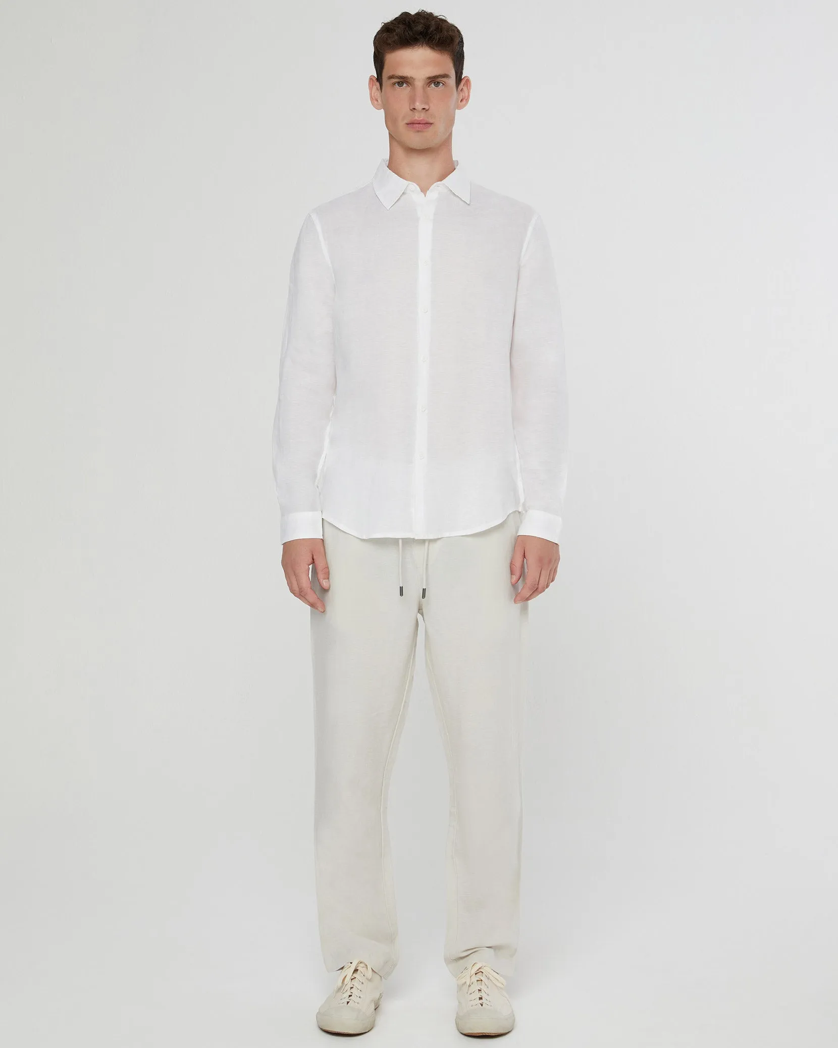 Air Linen Long Sleeve Shirt sold by Onia product image thumbnail 3