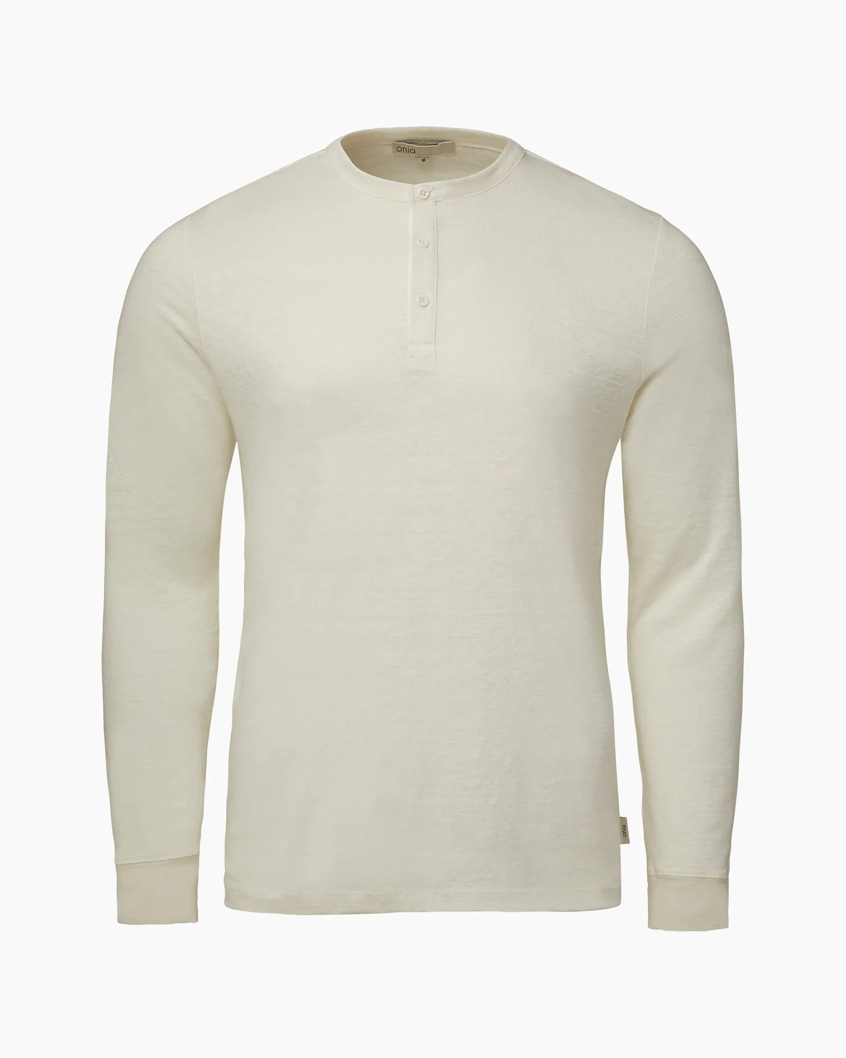 Long Sleeve Linen Henley sold by Onia product image thumbnail 2