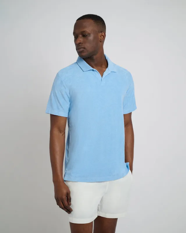 Towel Terry Johnny Collar Polo sold by Onia