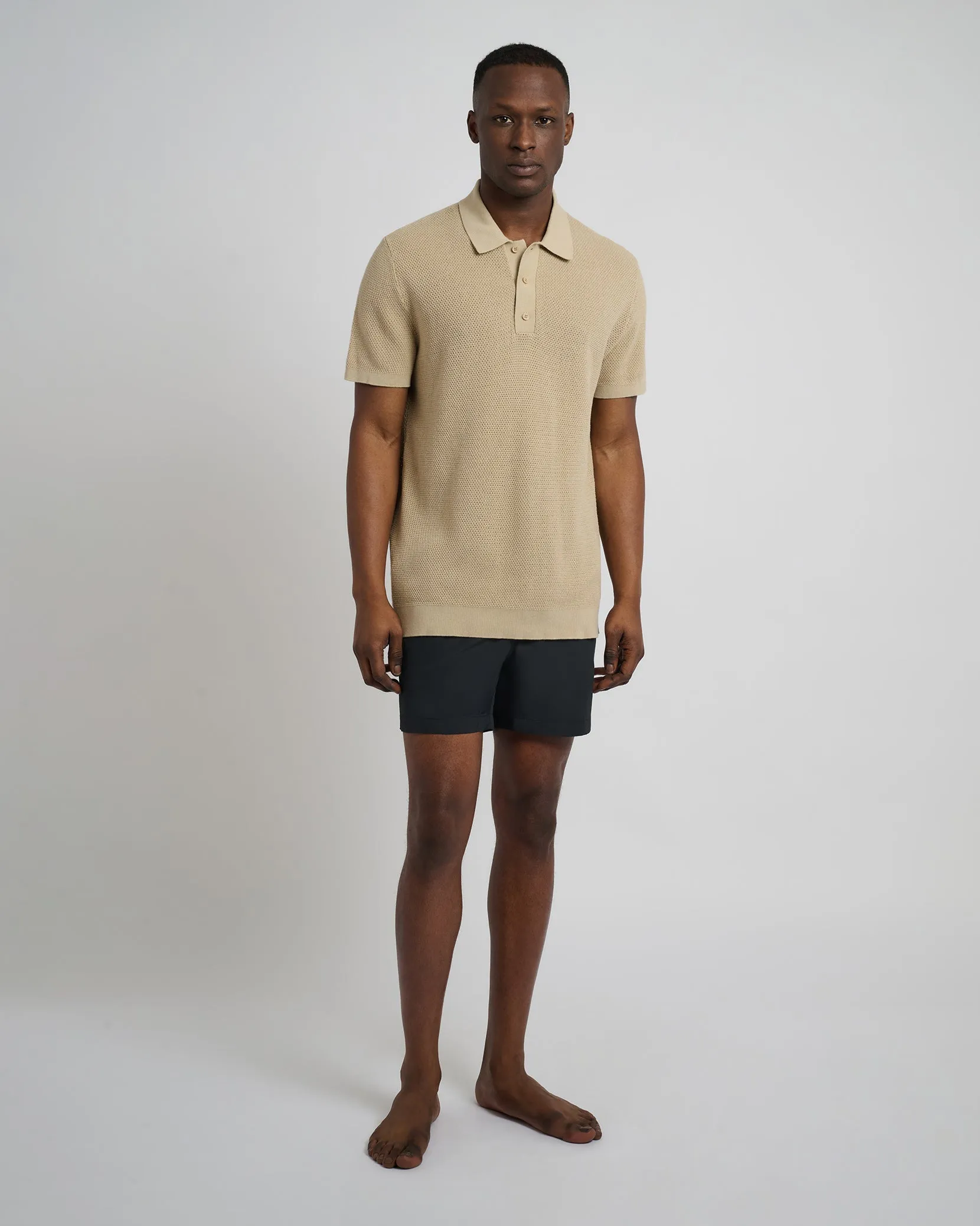 Cotton Textured Knit Polo sold by Onia product image thumbnail 3