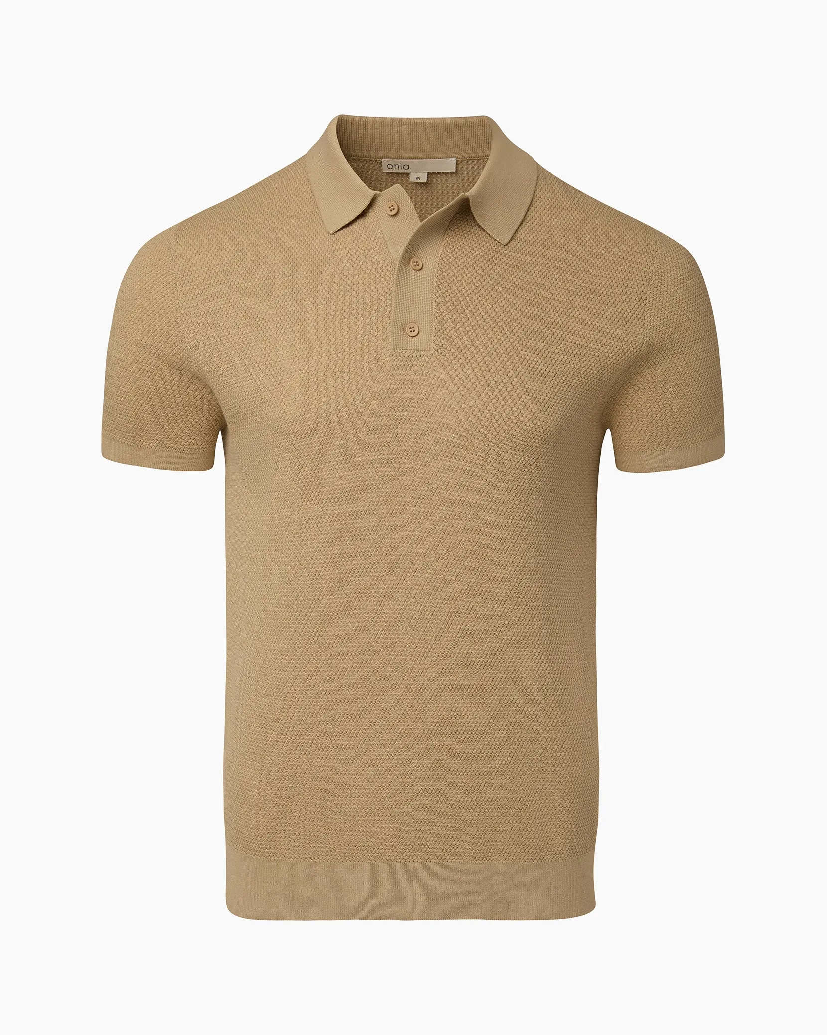 Cotton Textured Knit Polo sold by Onia product image thumbnail 2