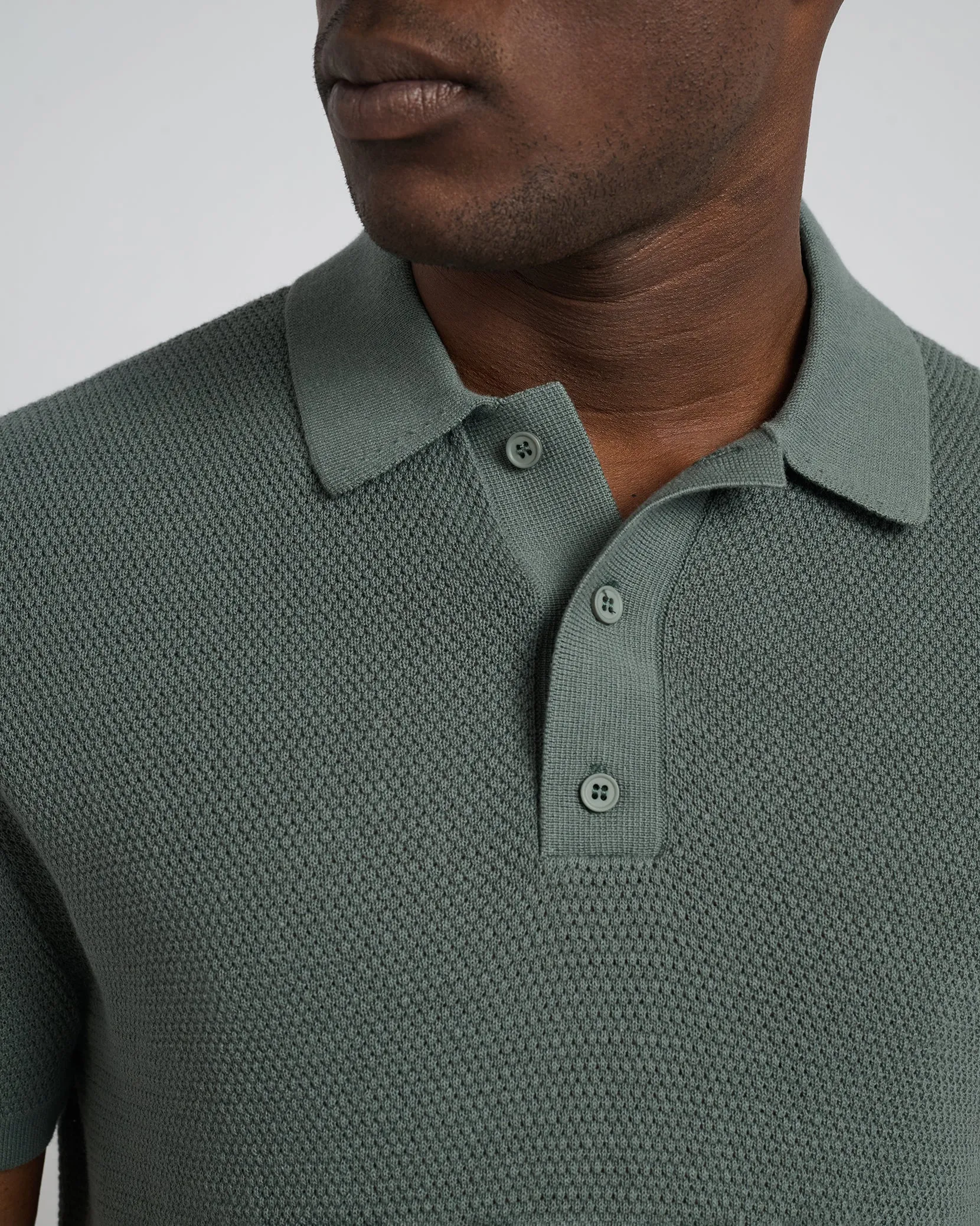 Cotton Textured Knit Polo sold by Onia product image thumbnail 4