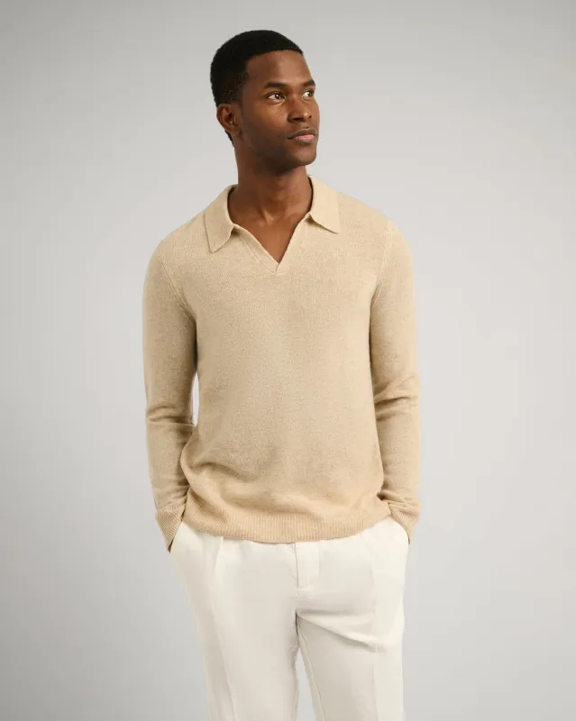 Featherweight Cashmere Sweater Polo sold by Onia