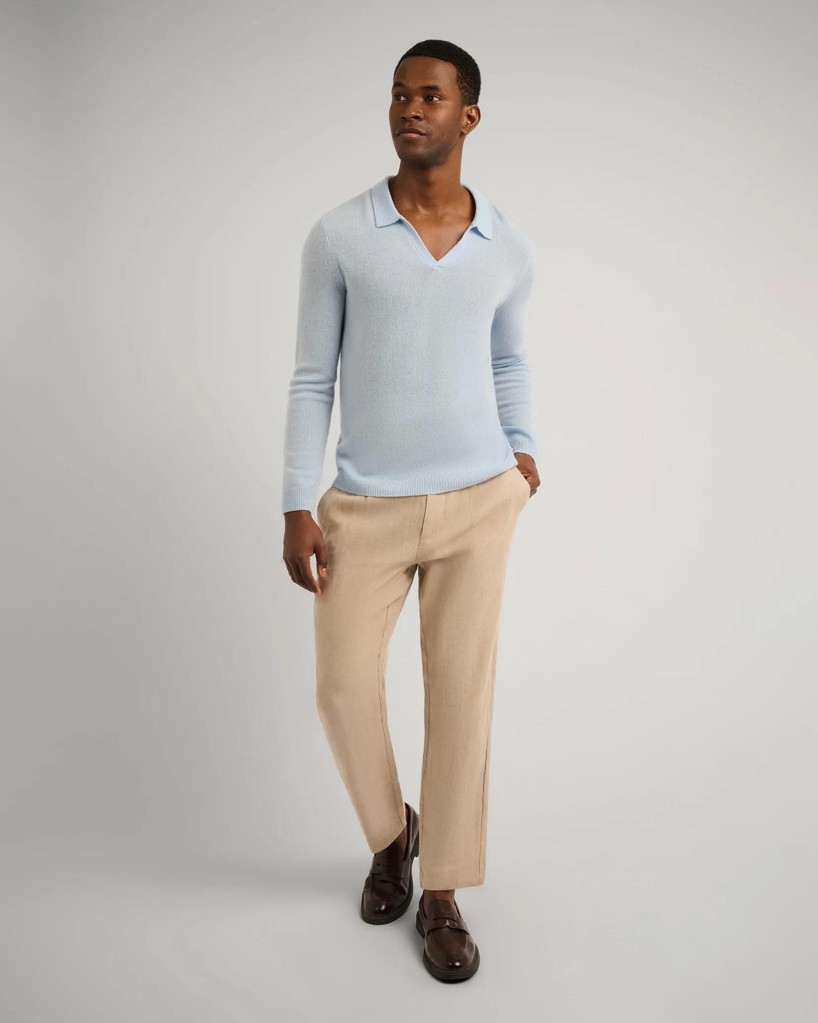 Featherweight Cashmere Sweater Polo sold by Onia product image thumbnail 3