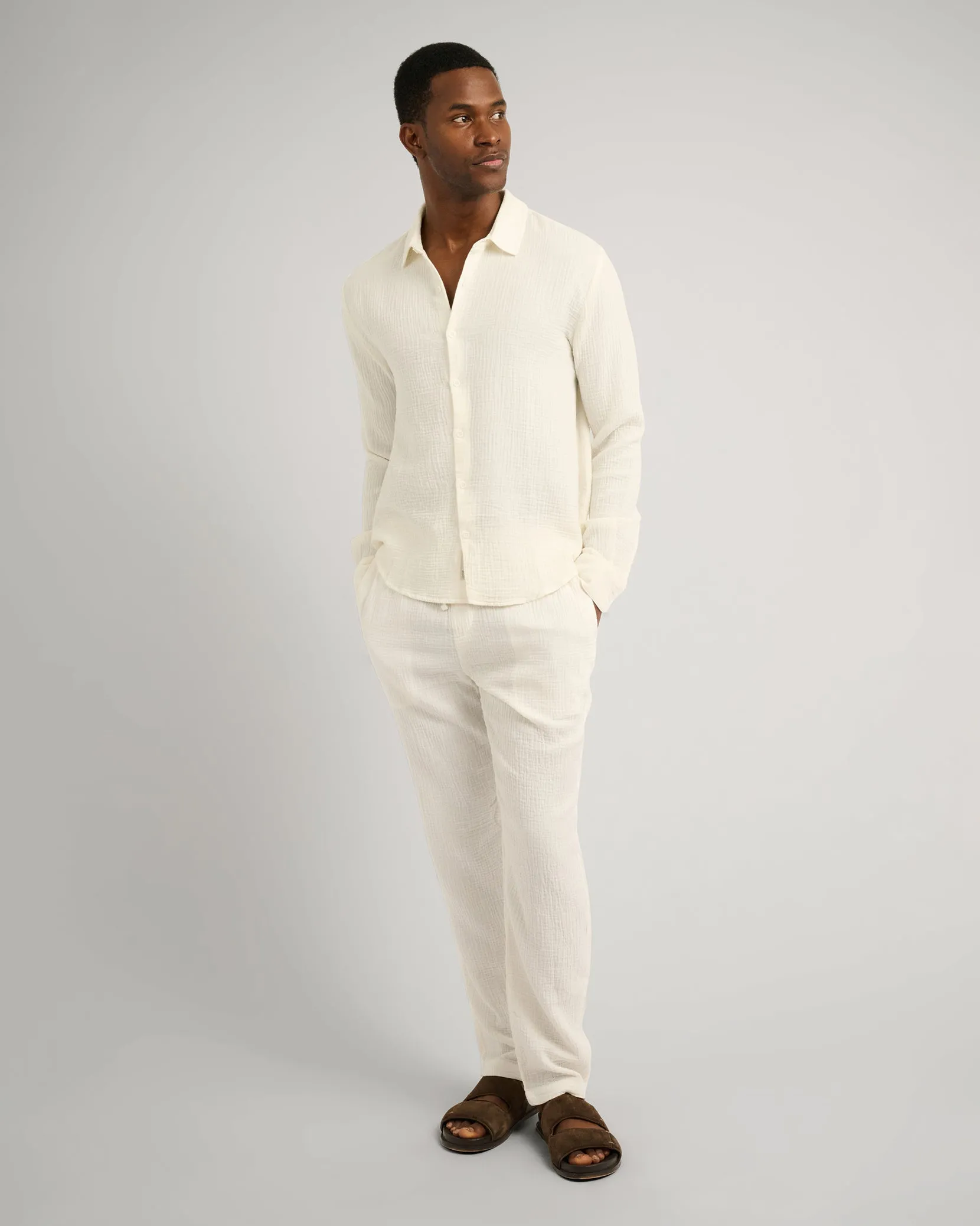 Cotton Gauze Pull-on Pant sold by Onia product image thumbnail 3