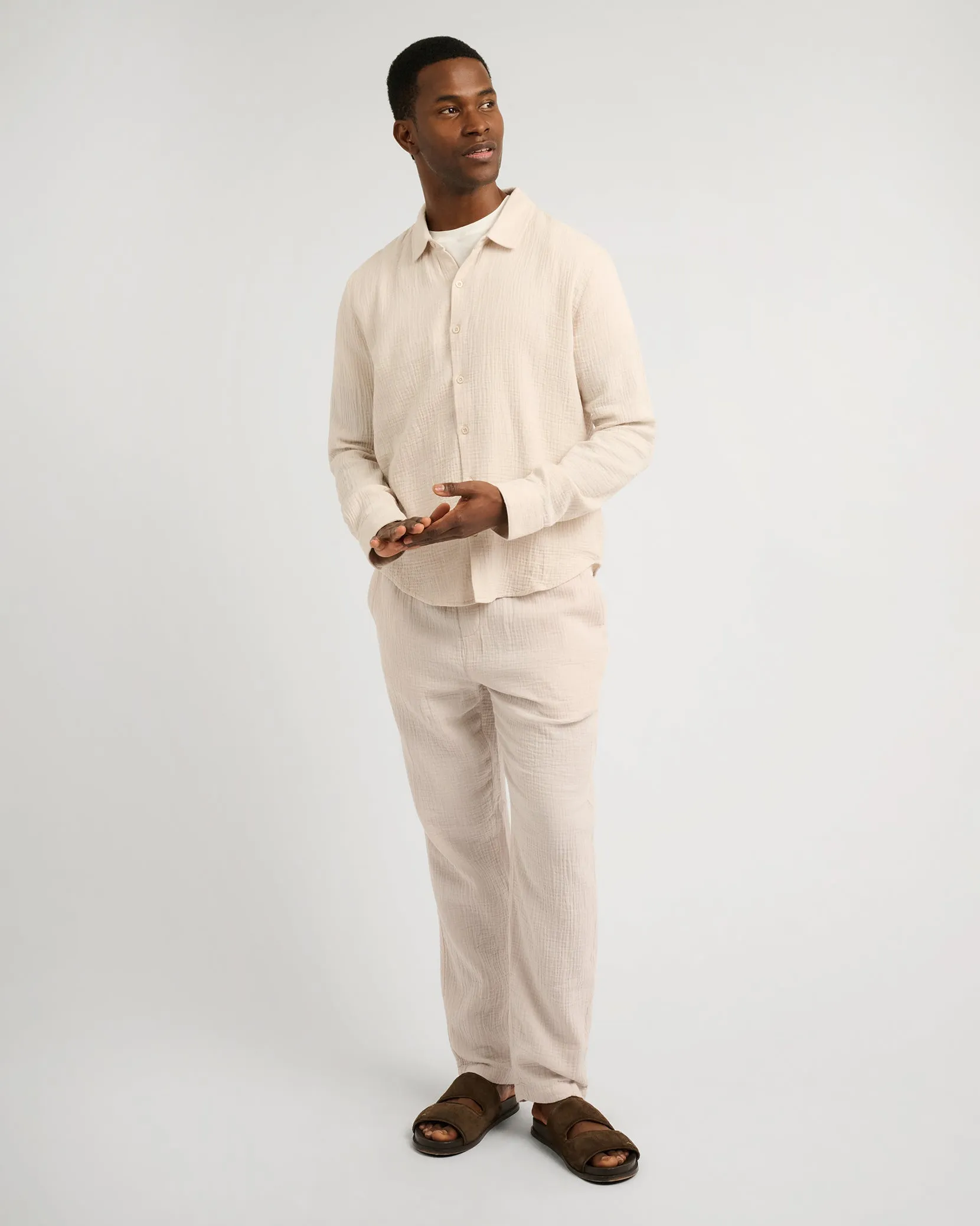 Cotton Gauze Pull-on Pant sold by Onia product image thumbnail 3