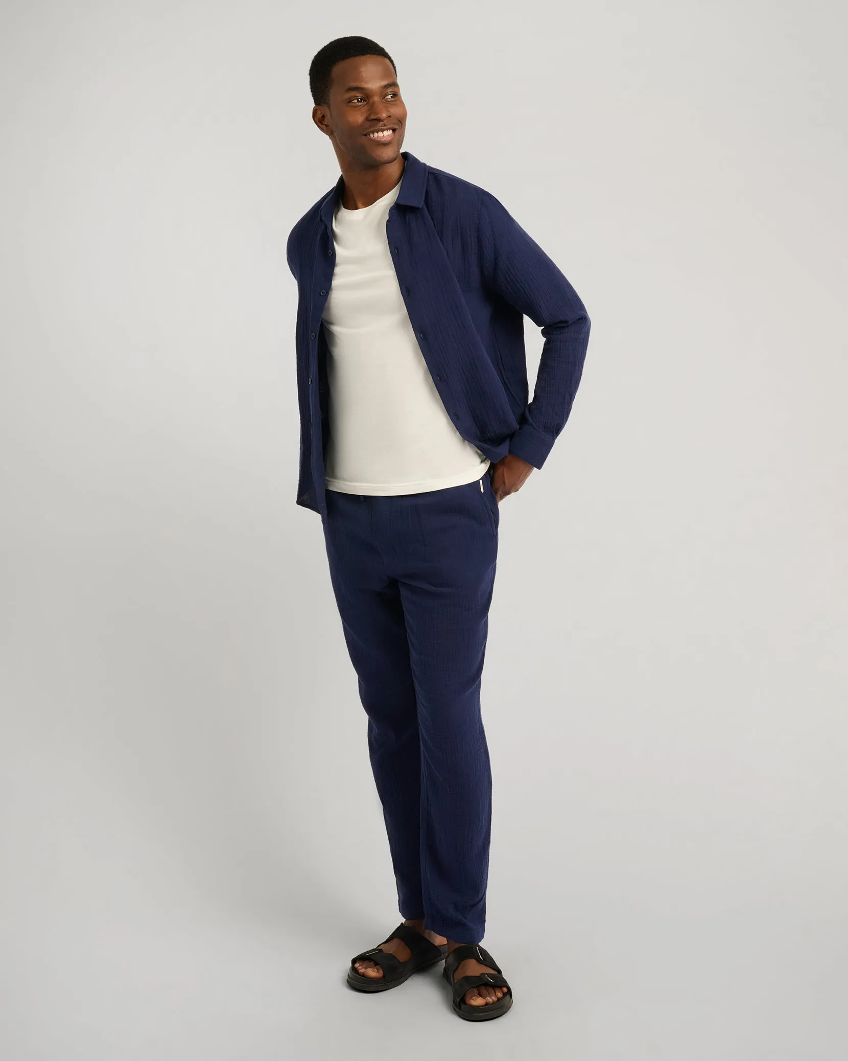 Cotton Gauze Pull-on Pant sold by Onia product image thumbnail 3