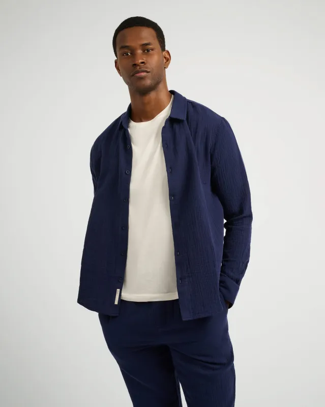 Cotton Gauze Long Sleeve Shirt sold by Onia