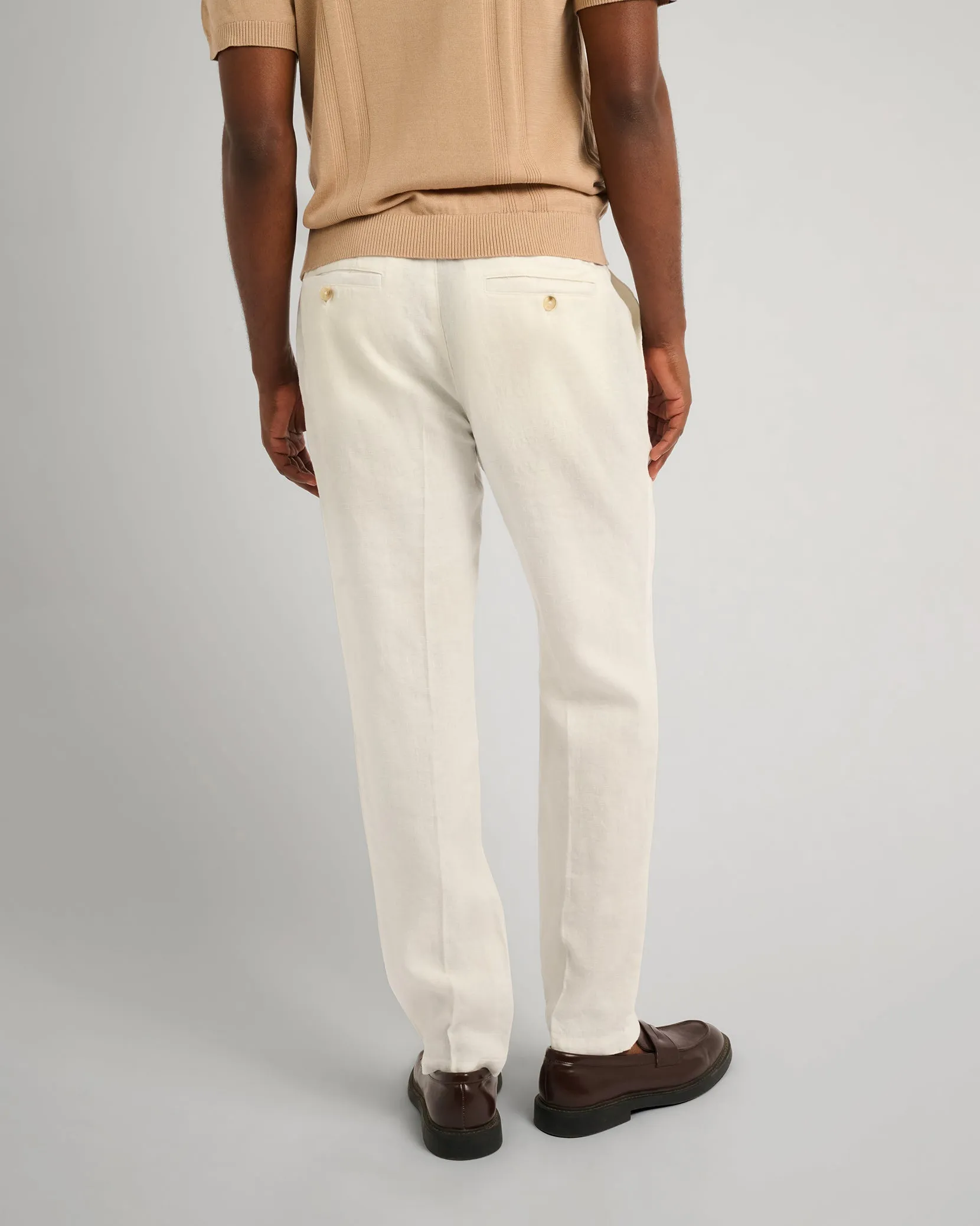 Linen Tapered Pleated Trouser sold by Onia product image thumbnail 5