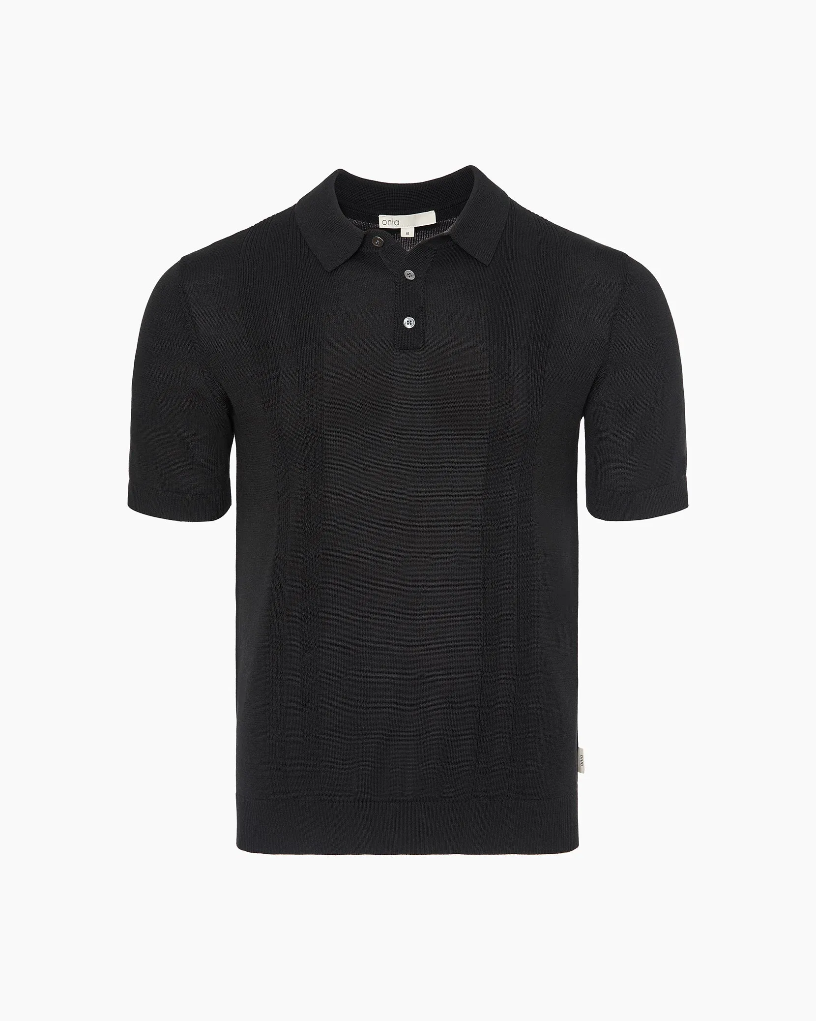 Silk Ribbed Knit Polo sold by Onia product image thumbnail 2