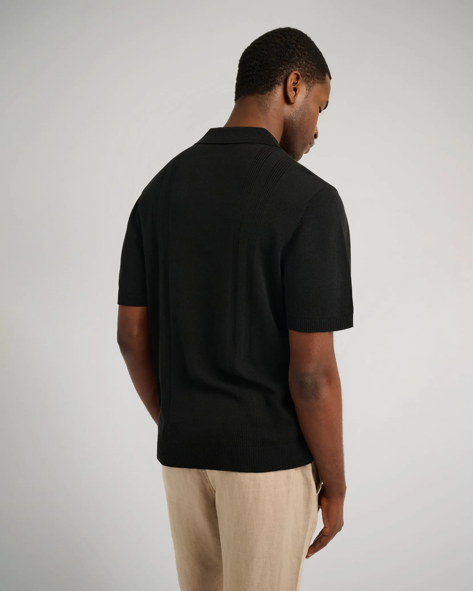 Silk Ribbed Knit Polo sold by Onia product image thumbnail 5