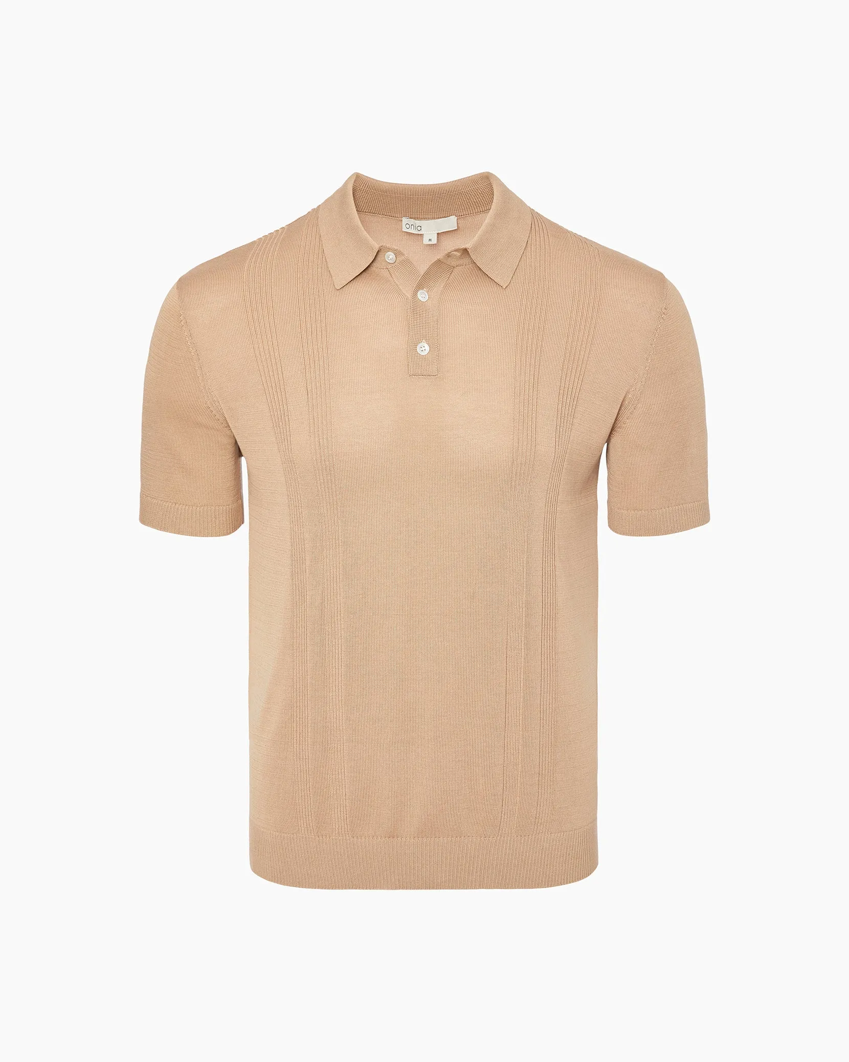Silk Ribbed Knit Polo sold by Onia product image thumbnail 2
