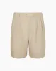 Air Linen Pleated Bermuda Short sold by Onia