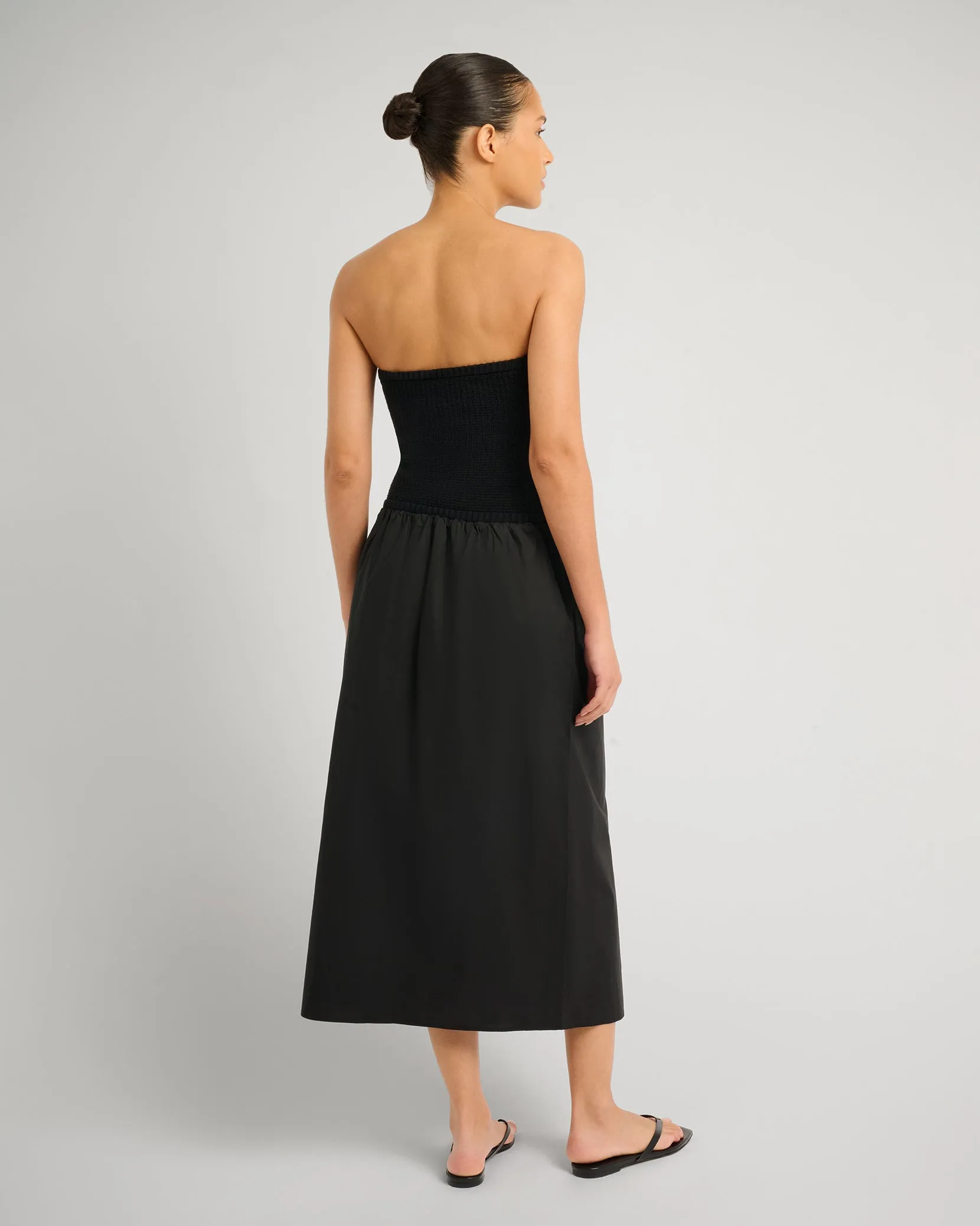 Crochet Knit Poplin Maxi Dress sold by Onia product image thumbnail 4