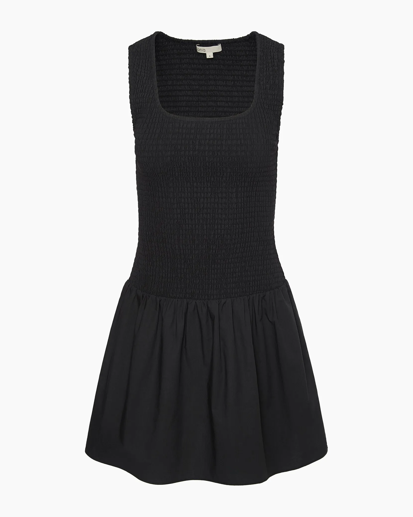 Poplin Smocked Mini Dress sold by Onia product image thumbnail 2