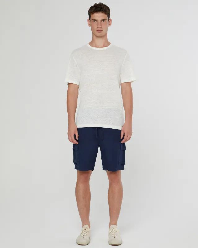 Air Linen Pull-on Cargo Short sold by Onia