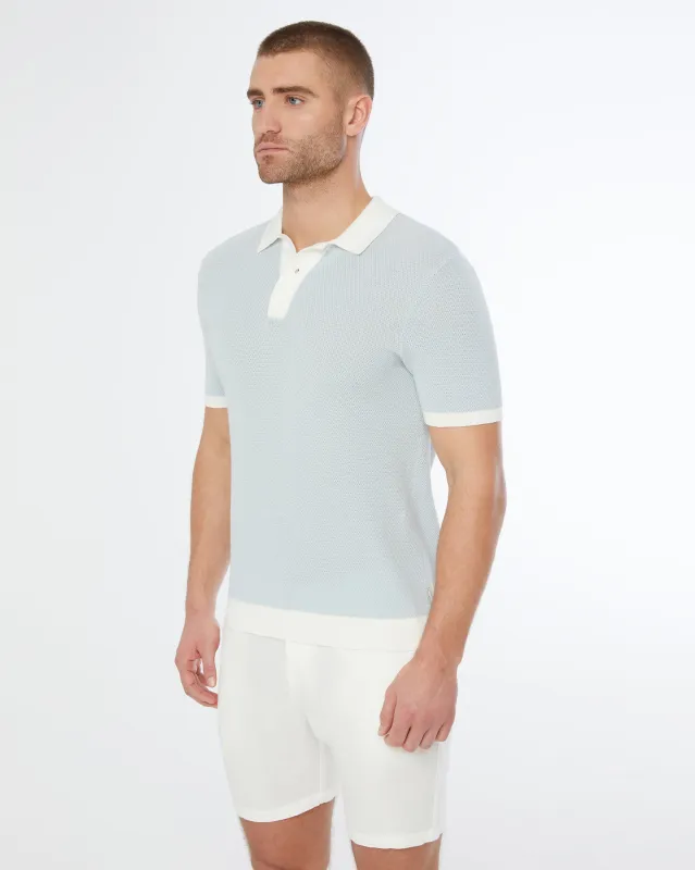 Cotton Textured Knit Polo sold by Onia