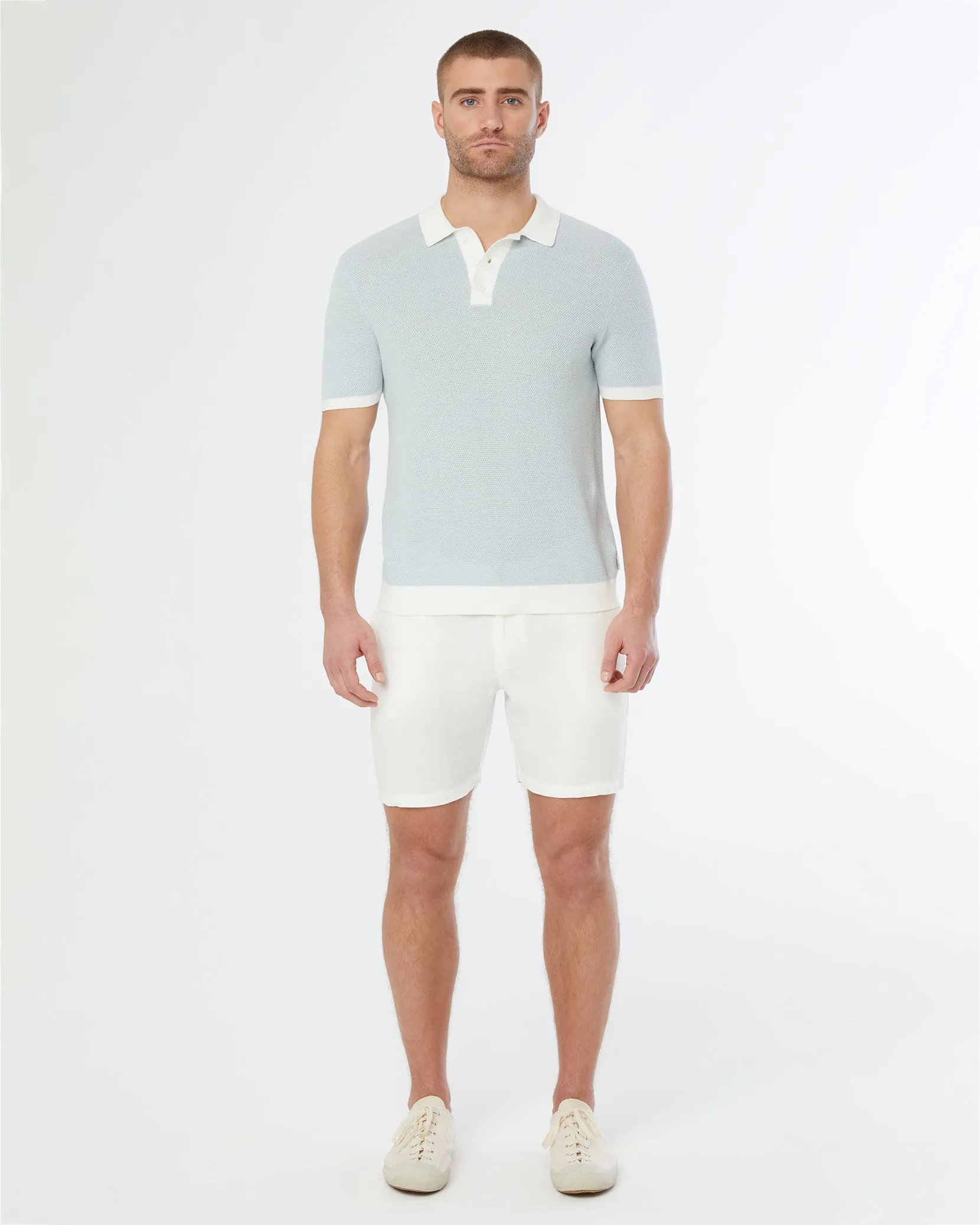 Cotton Textured Knit Polo sold by Onia product image thumbnail 3