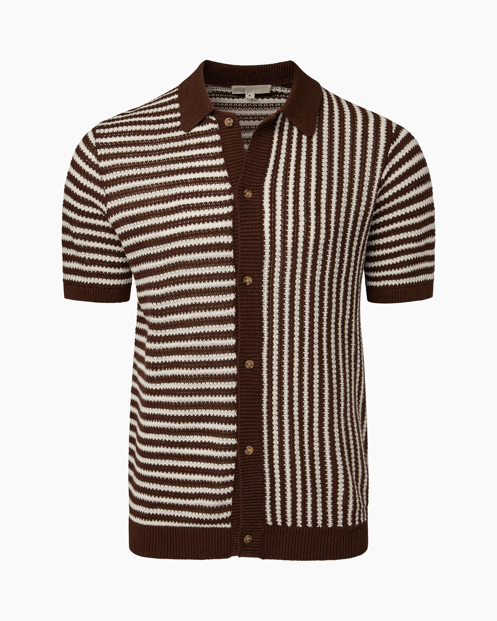 Linen Short Sleeve Button Up Sweater sold by Onia product image thumbnail 2