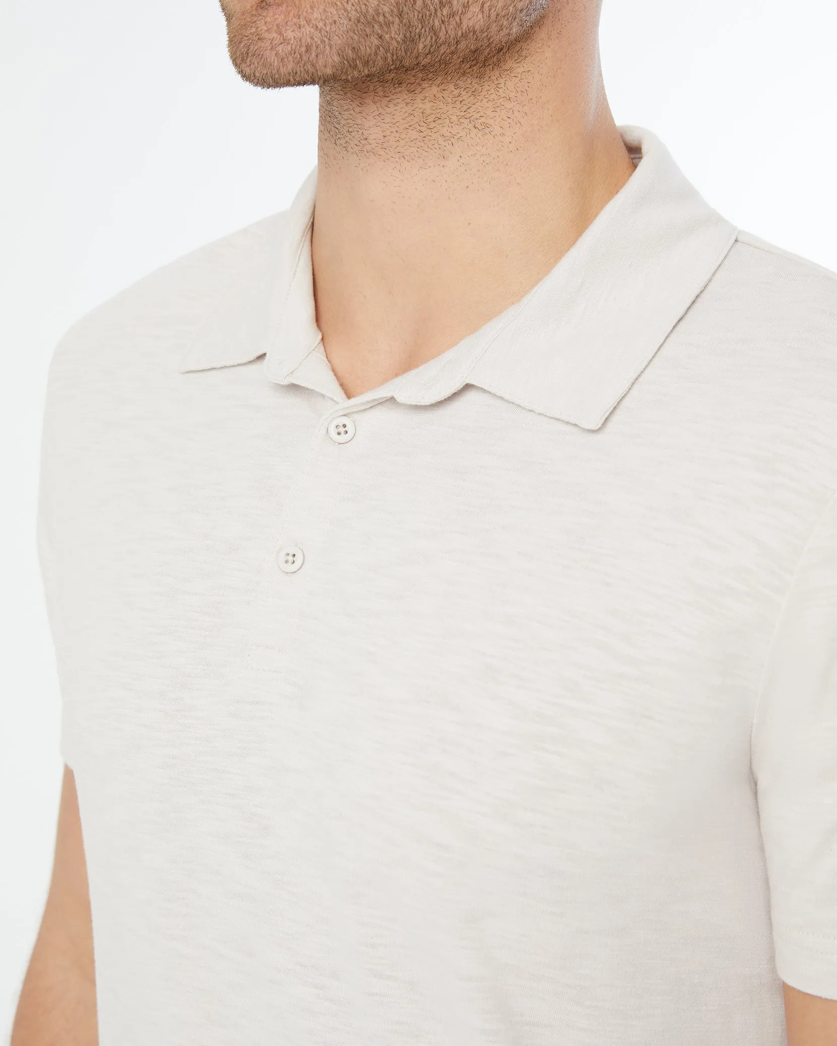 Slub Short Sleeve Polo sold by Onia product image thumbnail 4