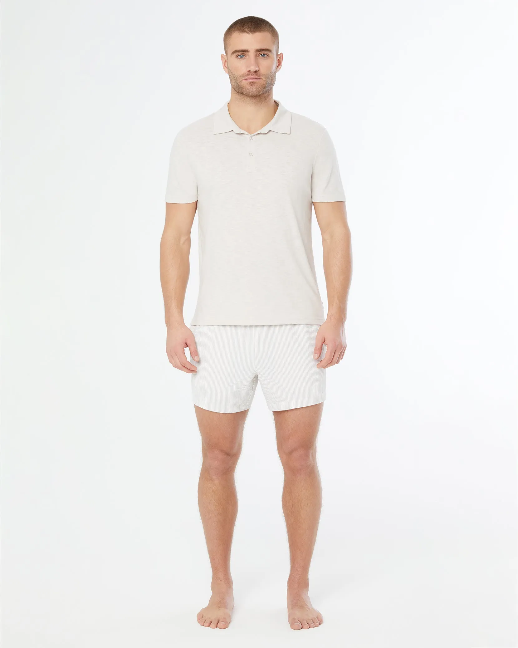 Slub Short Sleeve Polo sold by Onia product image thumbnail 3