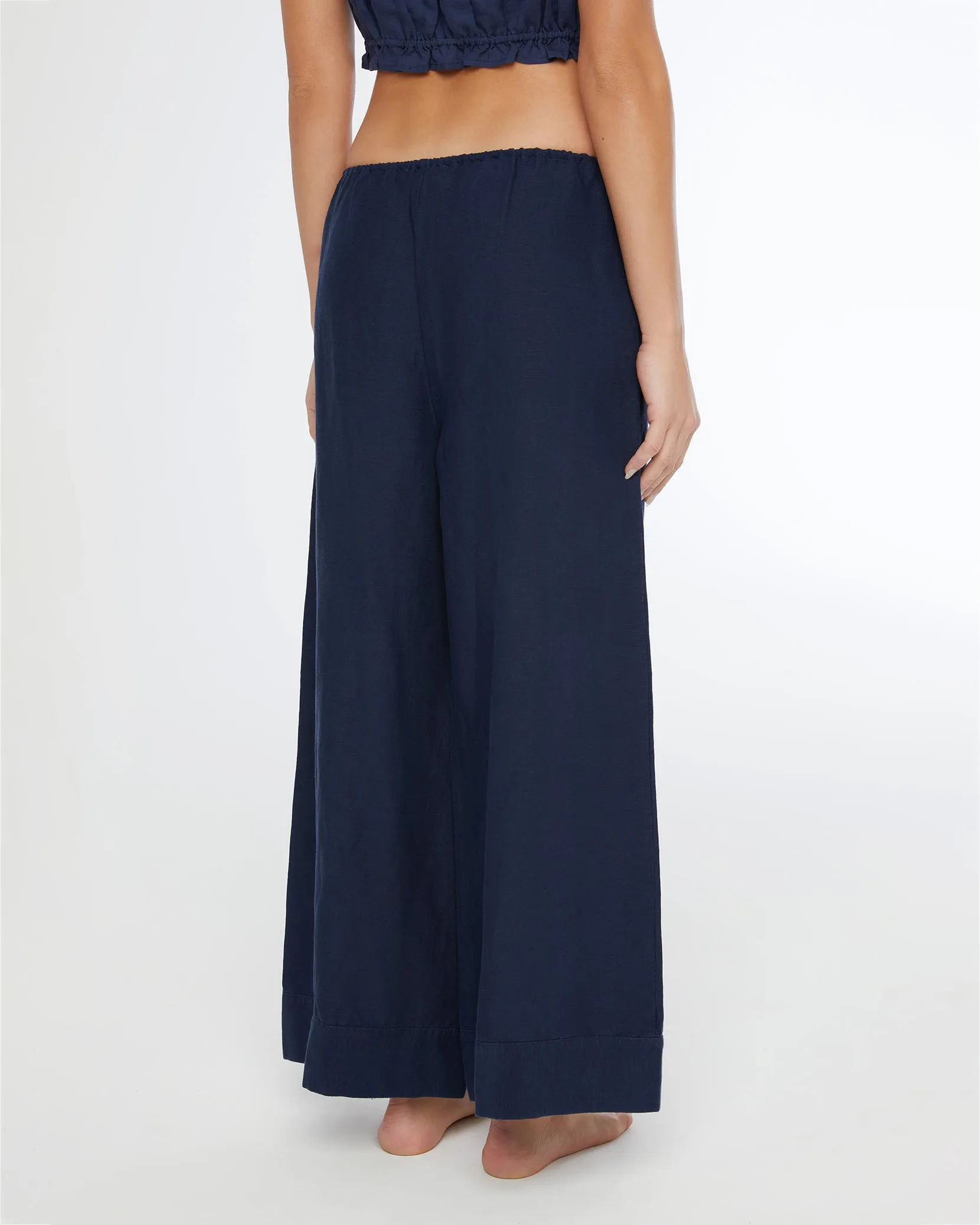 Air Linen Wide Leg Drawstring Pant sold by Onia product image thumbnail 4