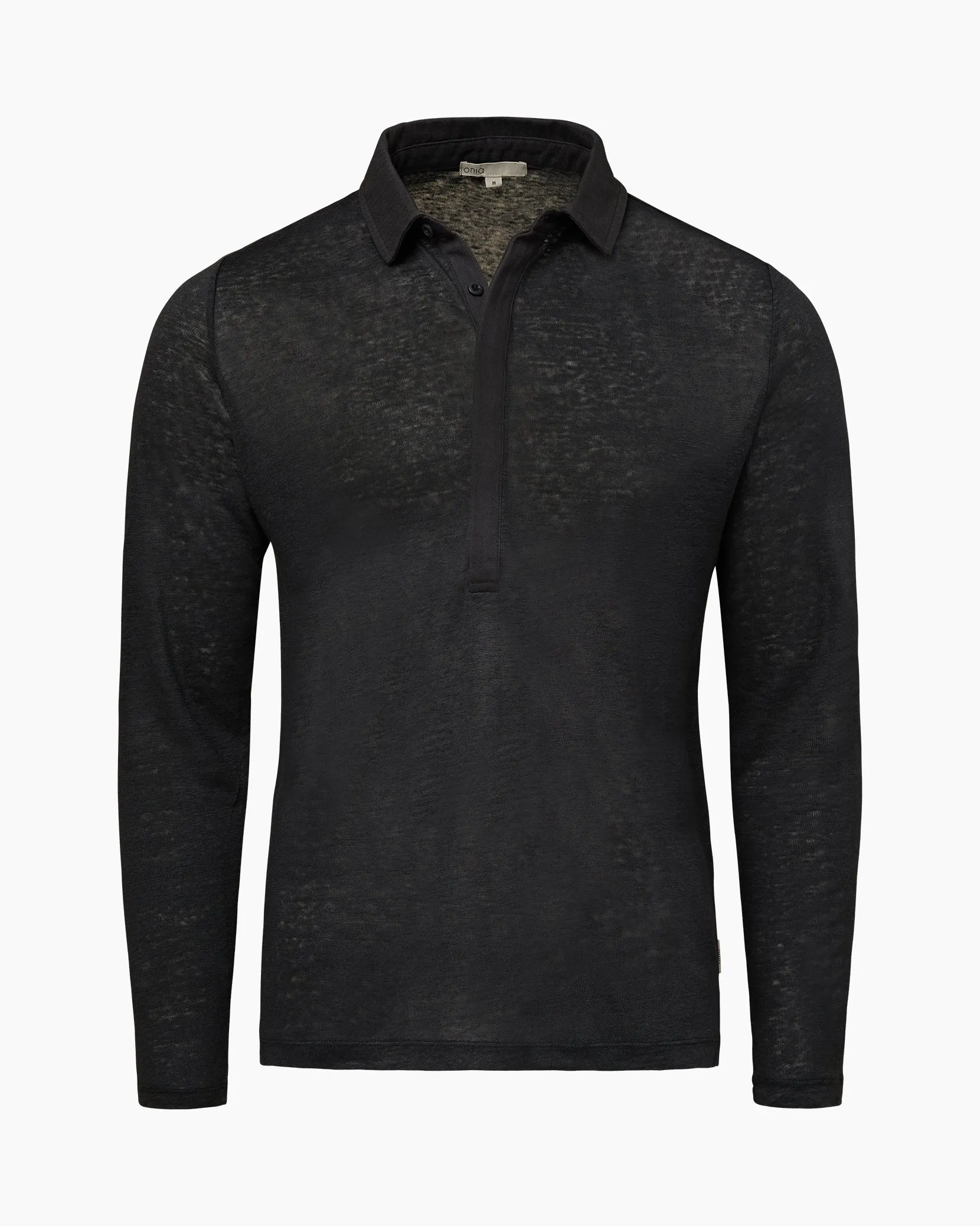 Long Sleeve Linen Polo sold by Onia