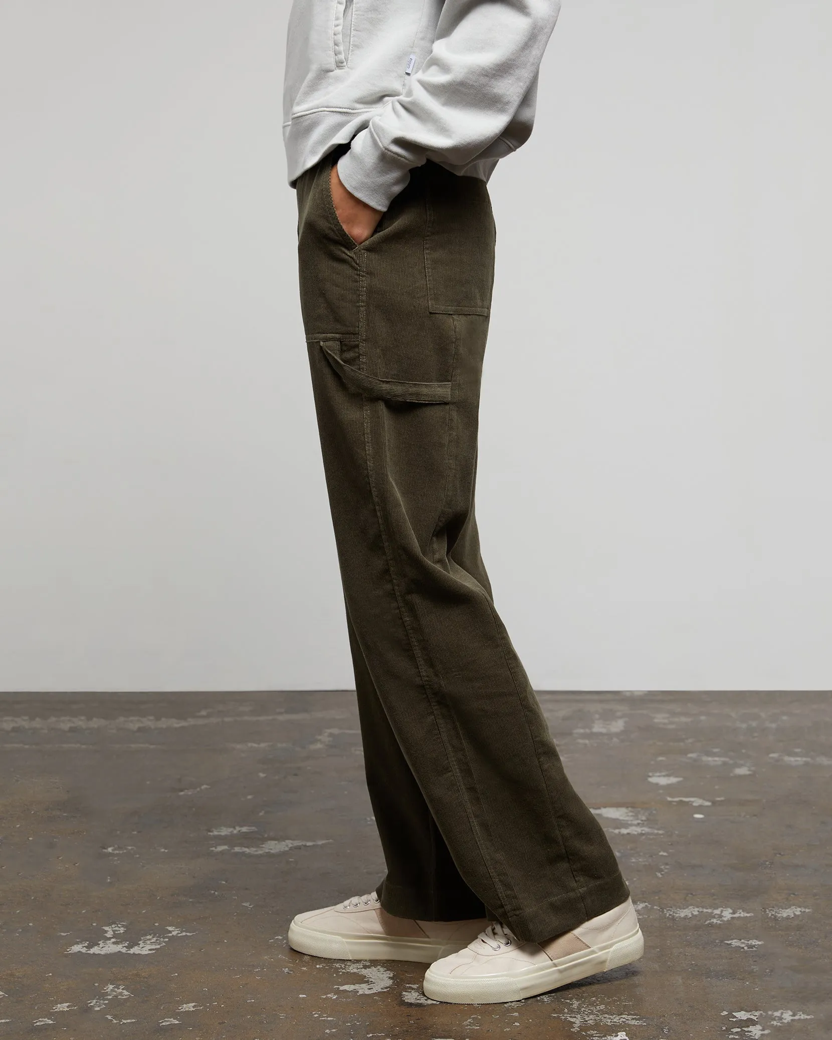 Wide Leg Corduroy Carpenter Pant sold by Onia product image thumbnail 3
