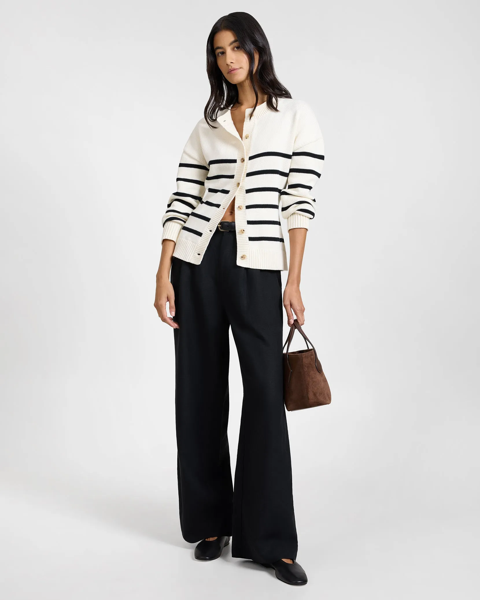 Cotton Fitted Cardigan sold by Onia product image thumbnail 4