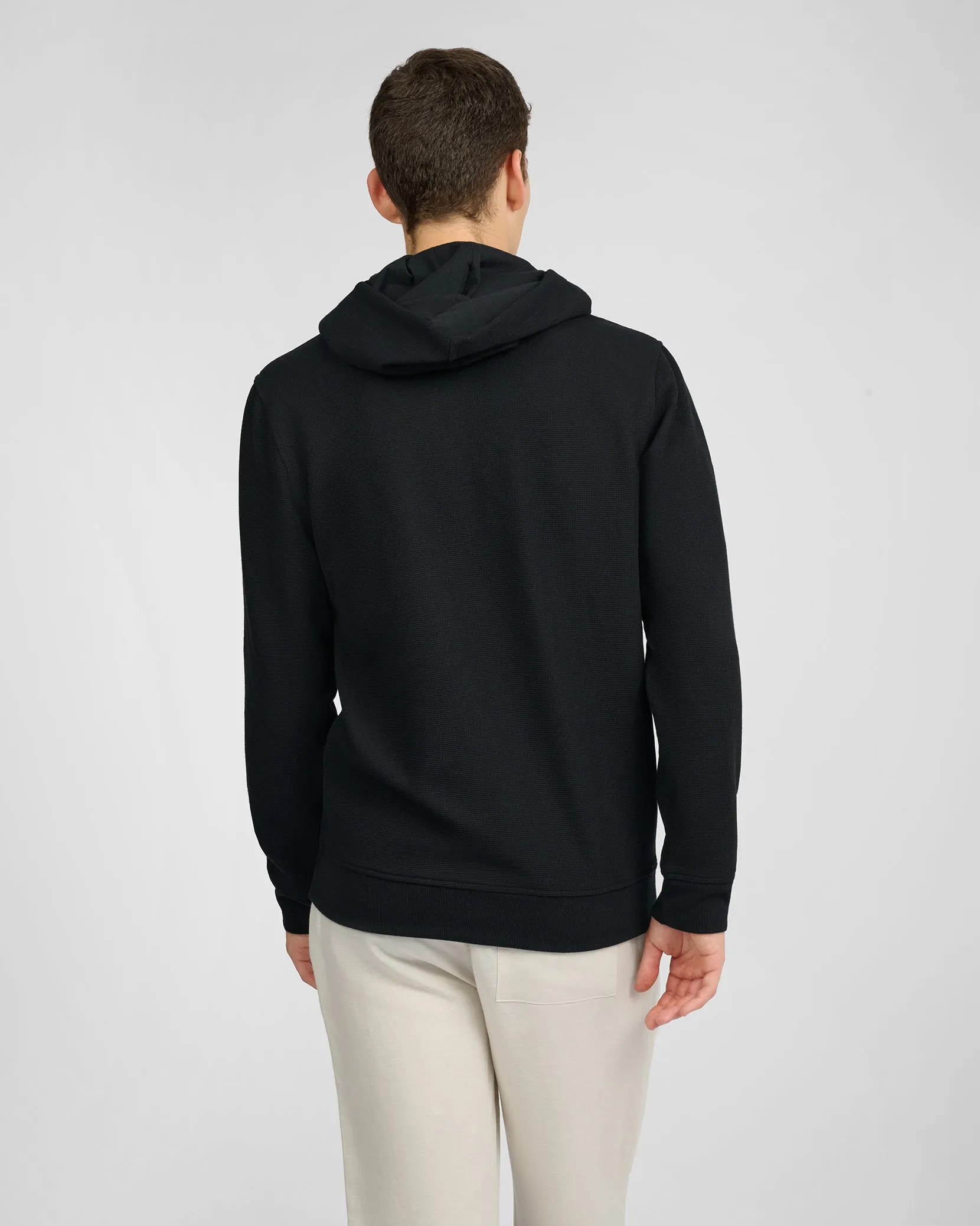 Waffle Half Button Hoodie sold by Onia product image thumbnail 4