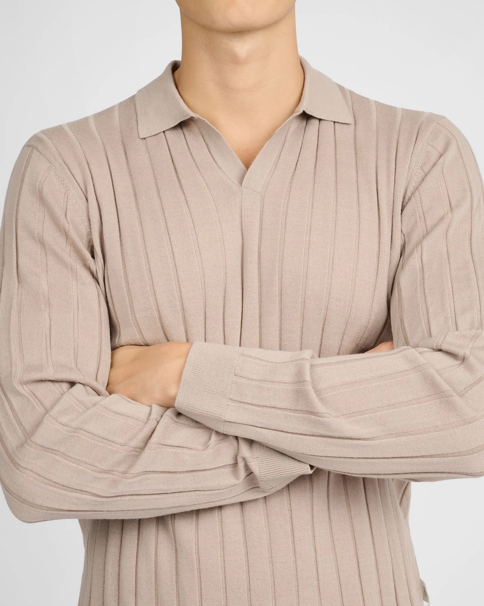 Extra Fine Merino Wool Johnny Collar Polo sold by Onia product image thumbnail 3