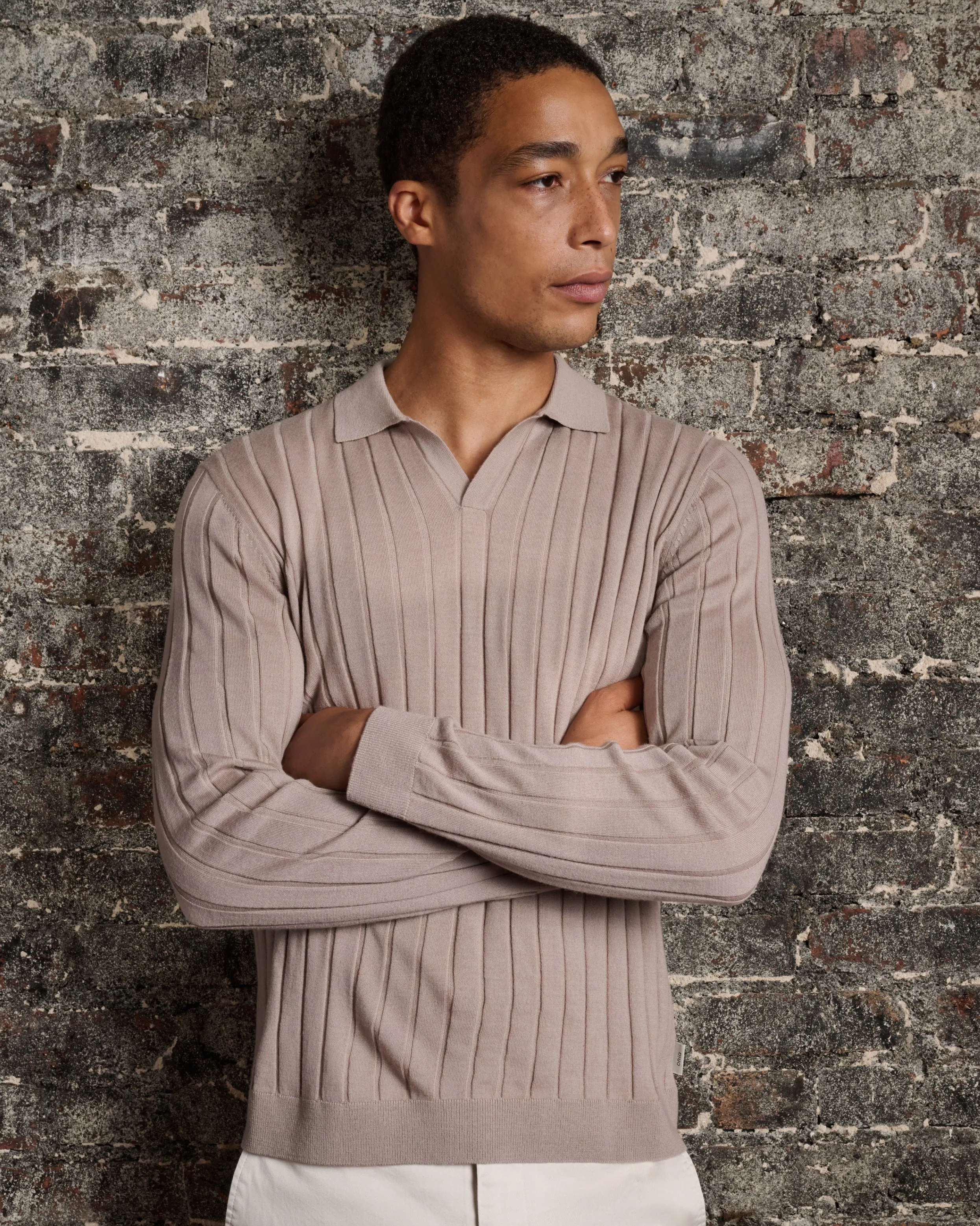 Extra Fine Merino Wool Johnny Collar Polo sold by Onia product image thumbnail 2