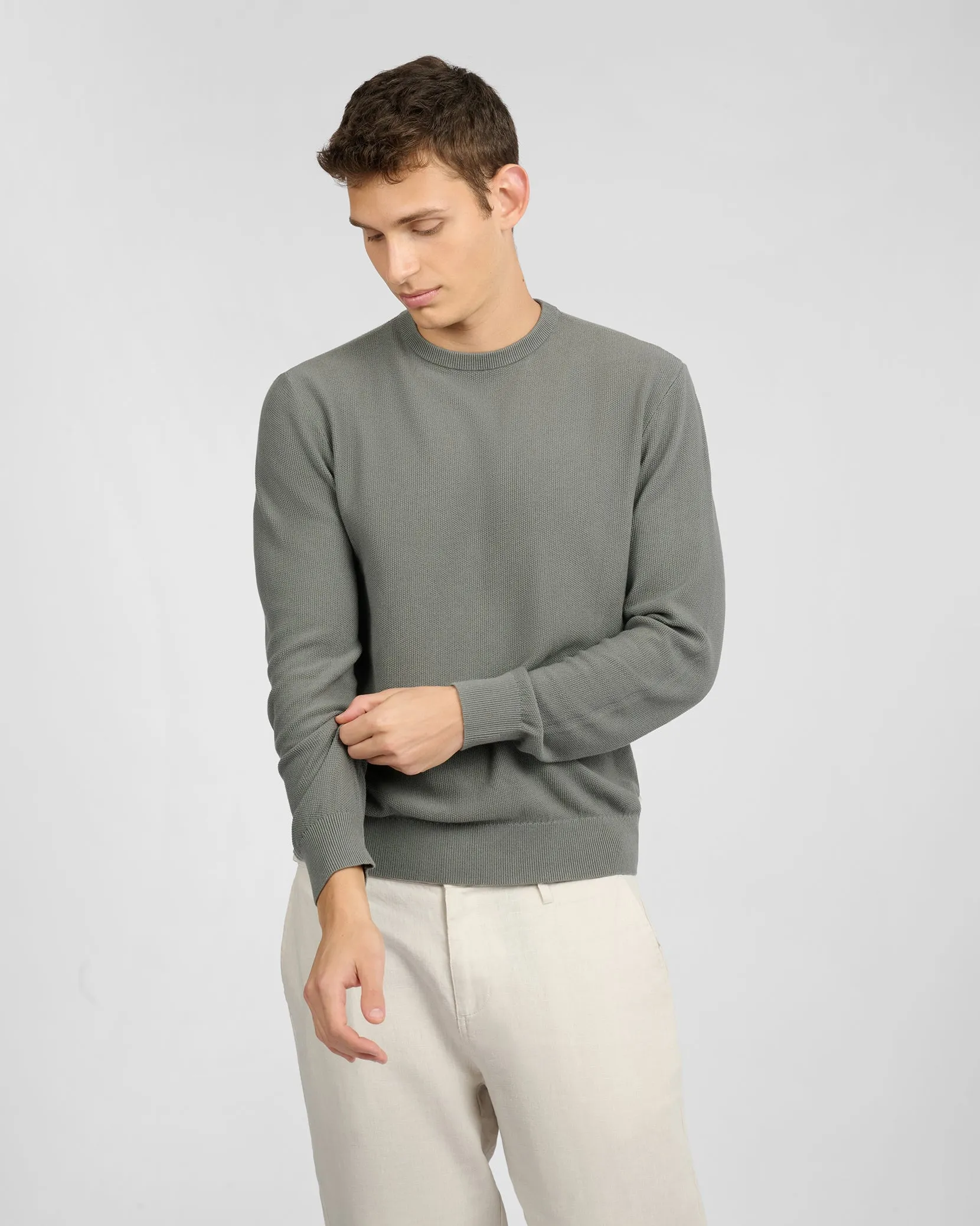 Pique Crewneck Sweater sold by Onia product image thumbnail 2