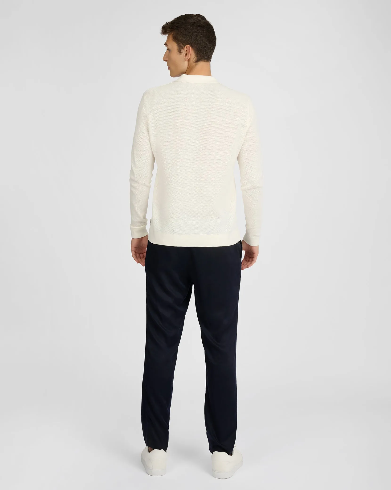 Cotton Textured Long Sleeve Johnny Polo sold by Onia product image thumbnail 5