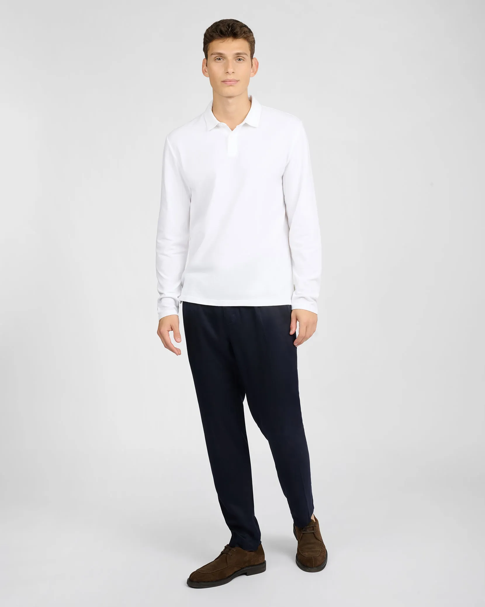 Long Sleeve Pique Polo sold by Onia product image thumbnail 3