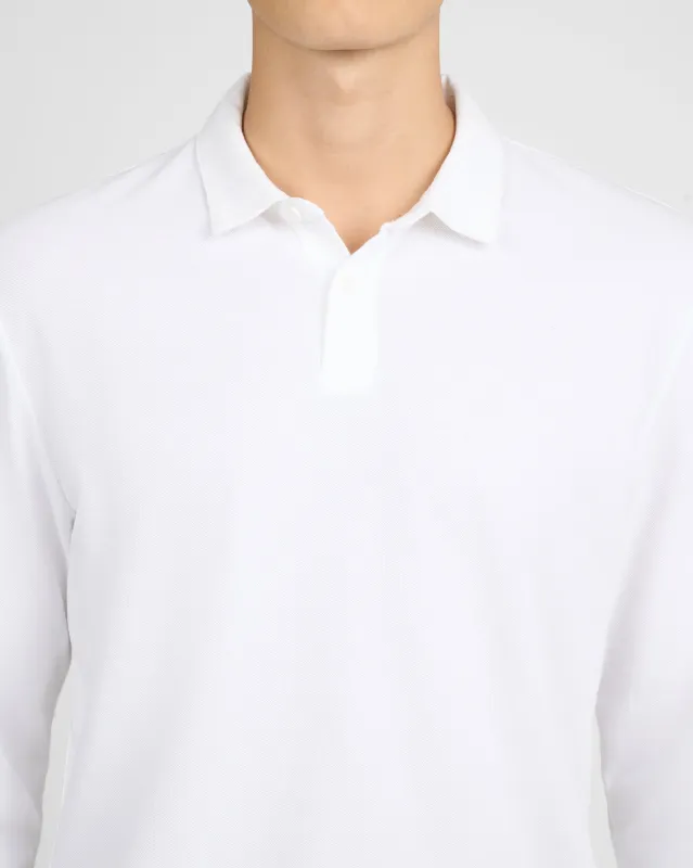 Long Sleeve Pique Polo sold by Onia
