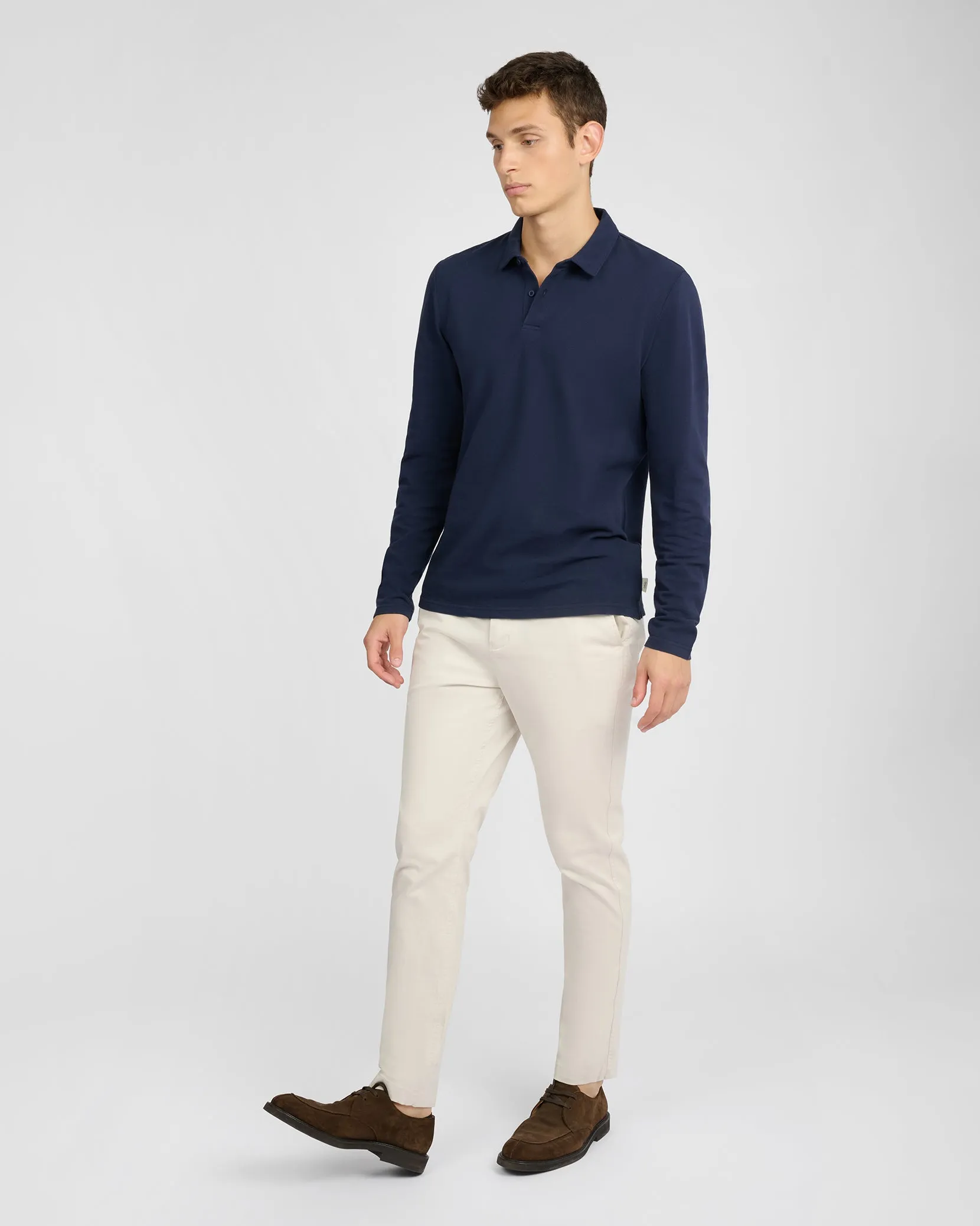 Long Sleeve Pique Polo sold by Onia product image thumbnail 3