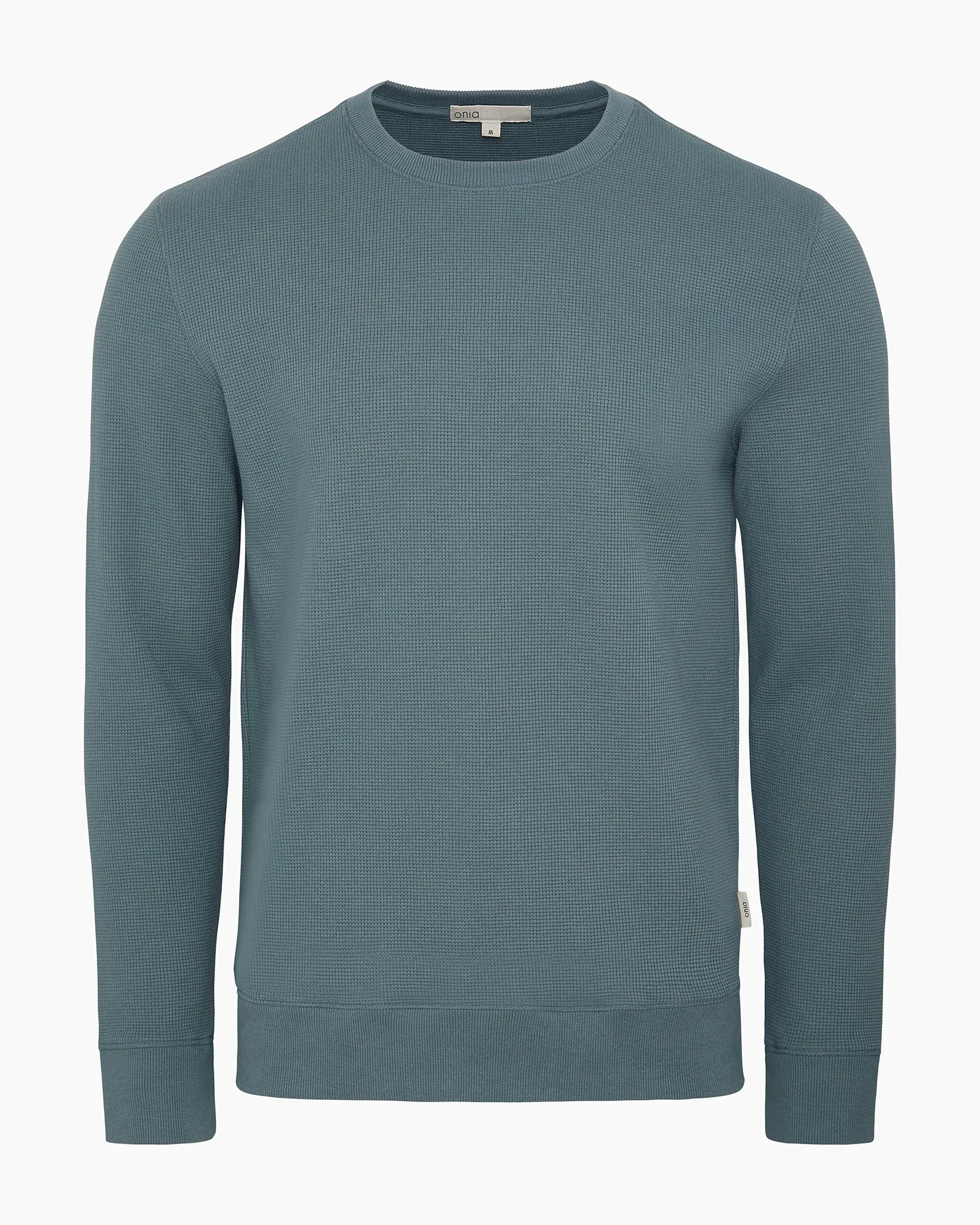 Heavyweight Cotton Waffle Crewneck Sweatshirt sold by Onia