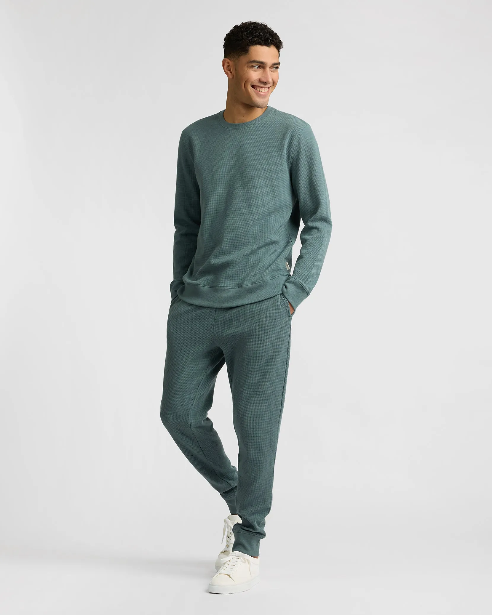 Heavyweight Cotton Waffle Jogger sold by Onia product image thumbnail 5