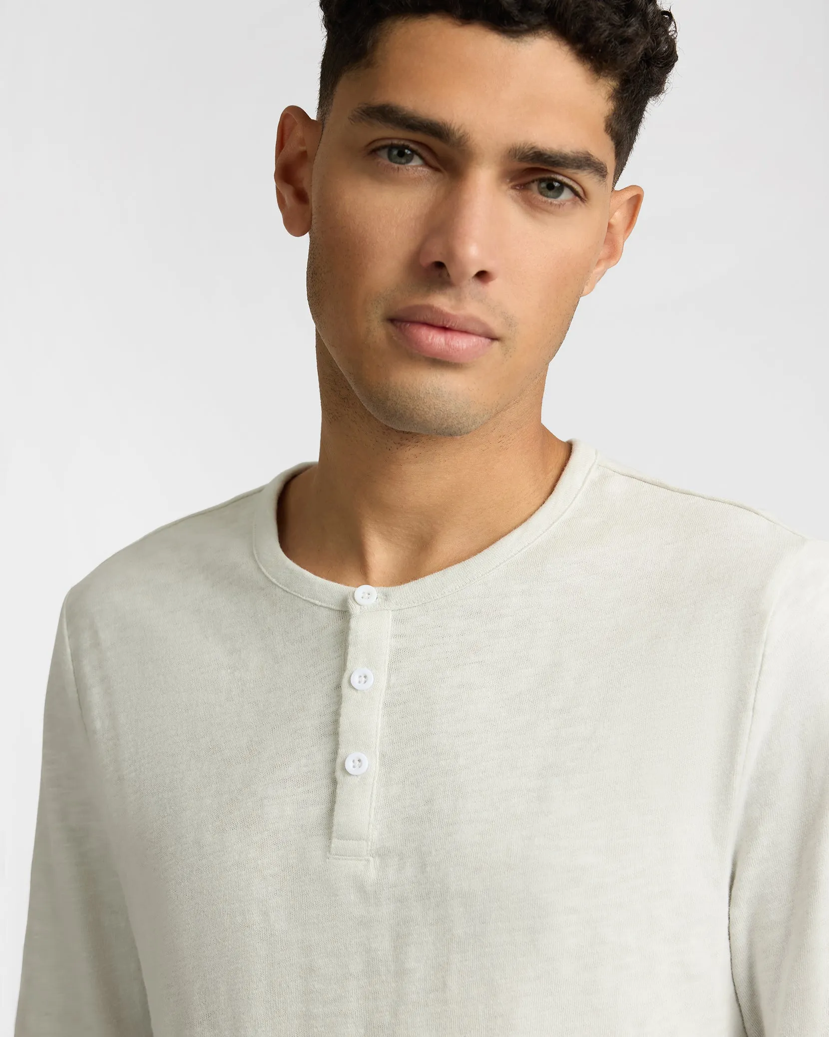 Heavyweight Slub Henley sold by Onia product image thumbnail 3